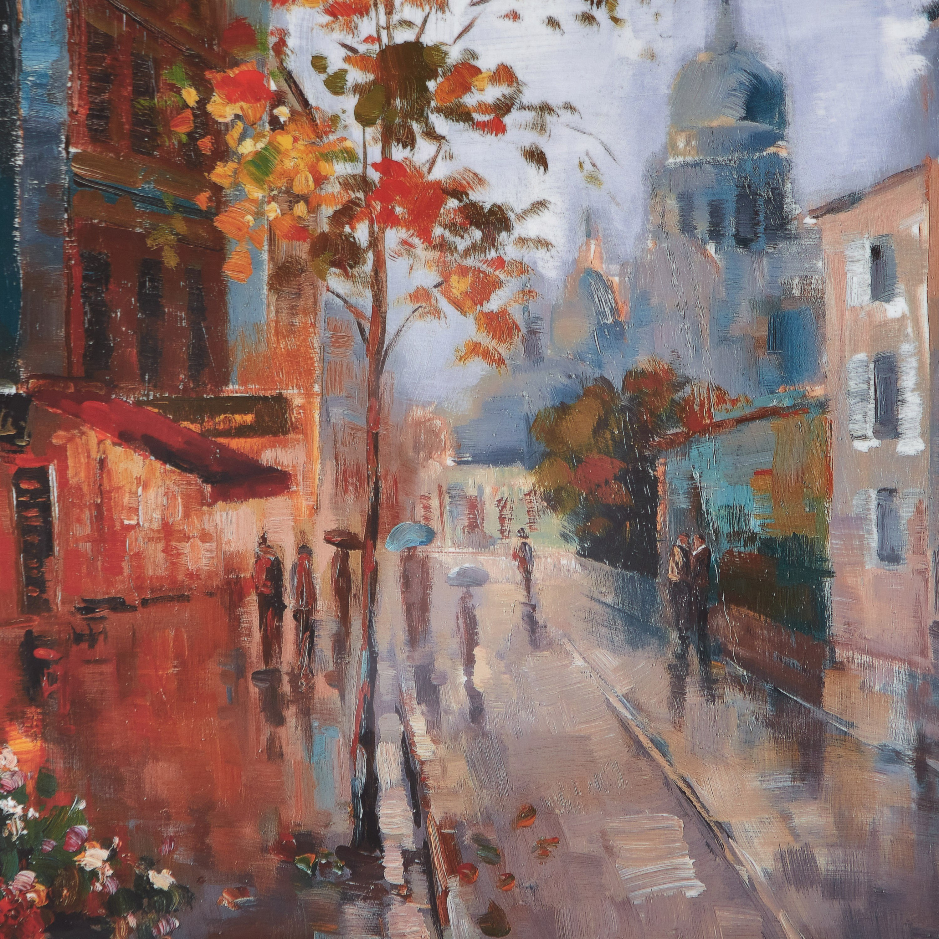 لوحة حائط مؤطرة  شارع المدينة لامعة من آلين - 60x60x2.5 سم-PROMO_HB_AE_B1G1_250925-image-3