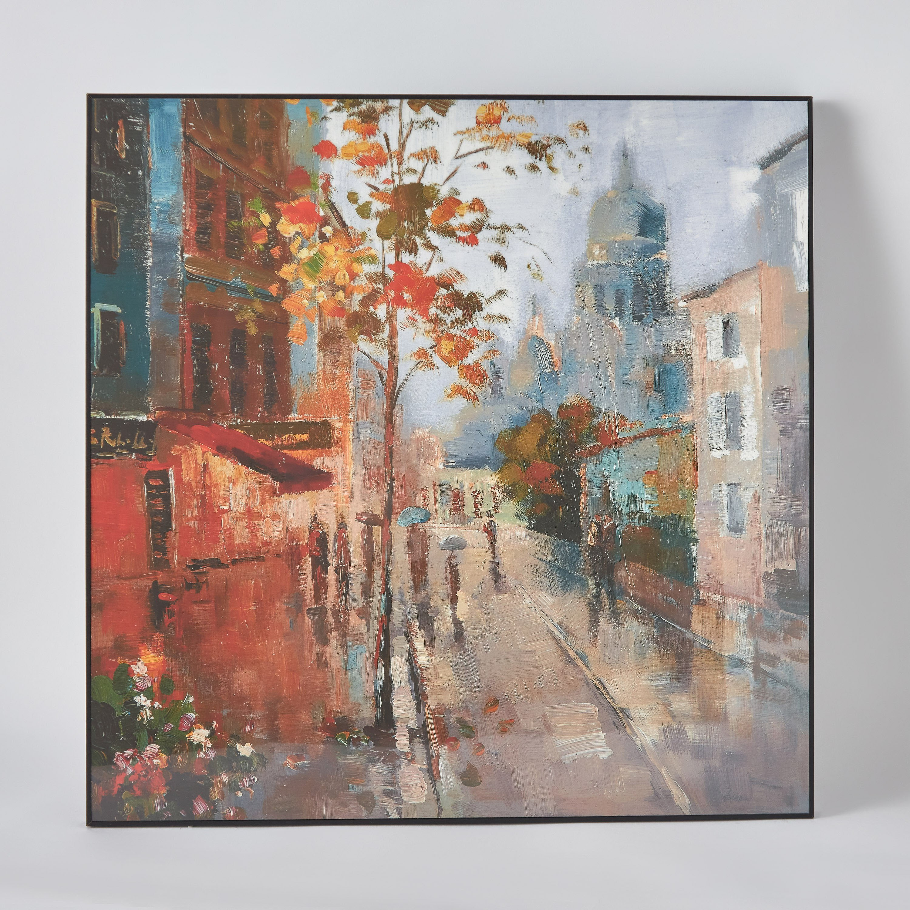 لوحة حائط مؤطرة  شارع المدينة لامعة من آلين - 60x60x2.5 سم-PROMO_HB_AE_B1G1_250925-image-6