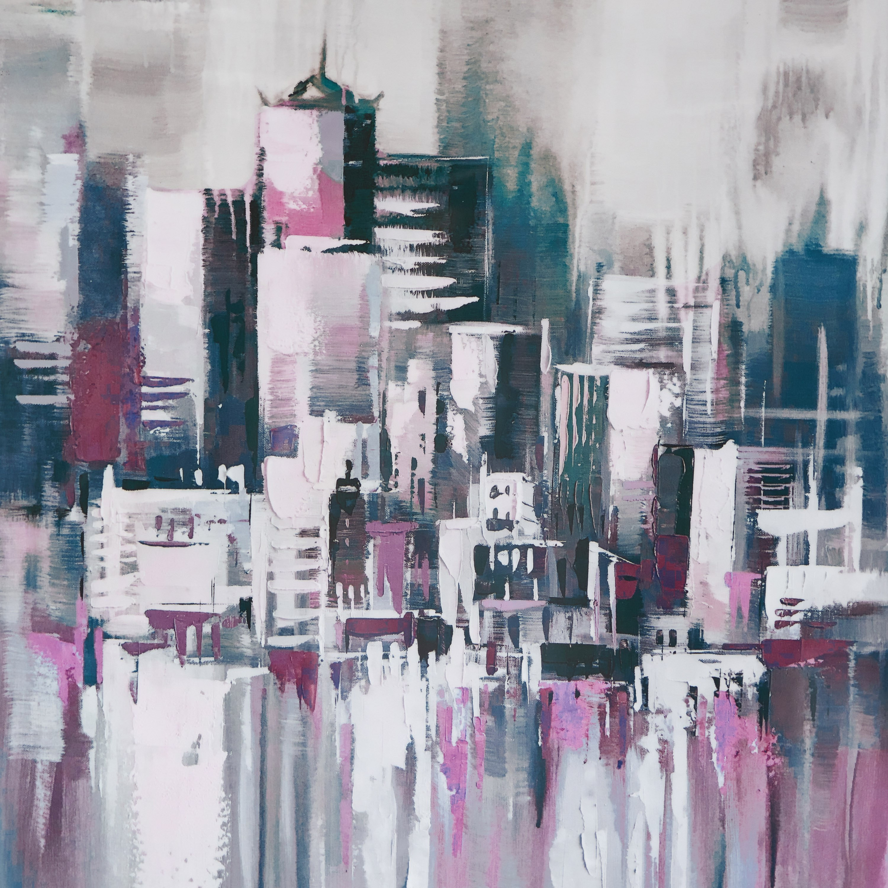 لوحة مؤطّرة سيتي سكيب لامعة من آلين - 50x70x2.5 سم-hbxhomeware-hbxdecorandfurnishings-image-3