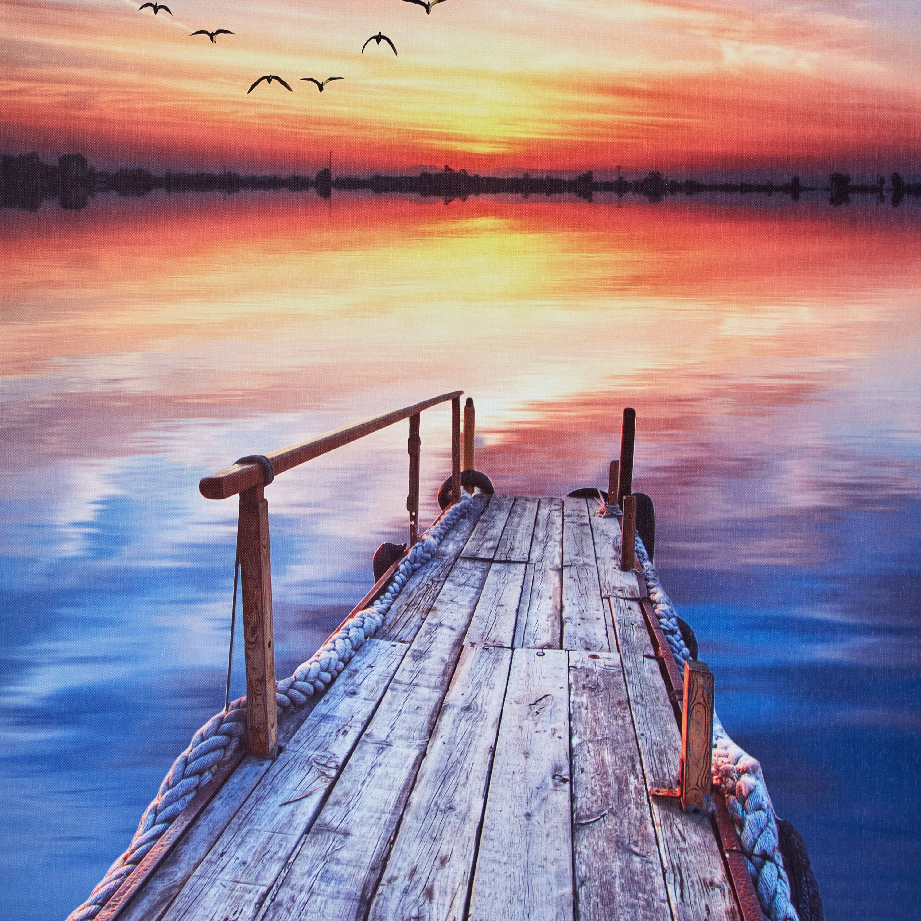 لوحة حائط مؤطّرة جسر البحيرة لامعة من آلين - 50x70x2.8 سم-hbxhomeware-hbxdecorandfurnishings-image-3