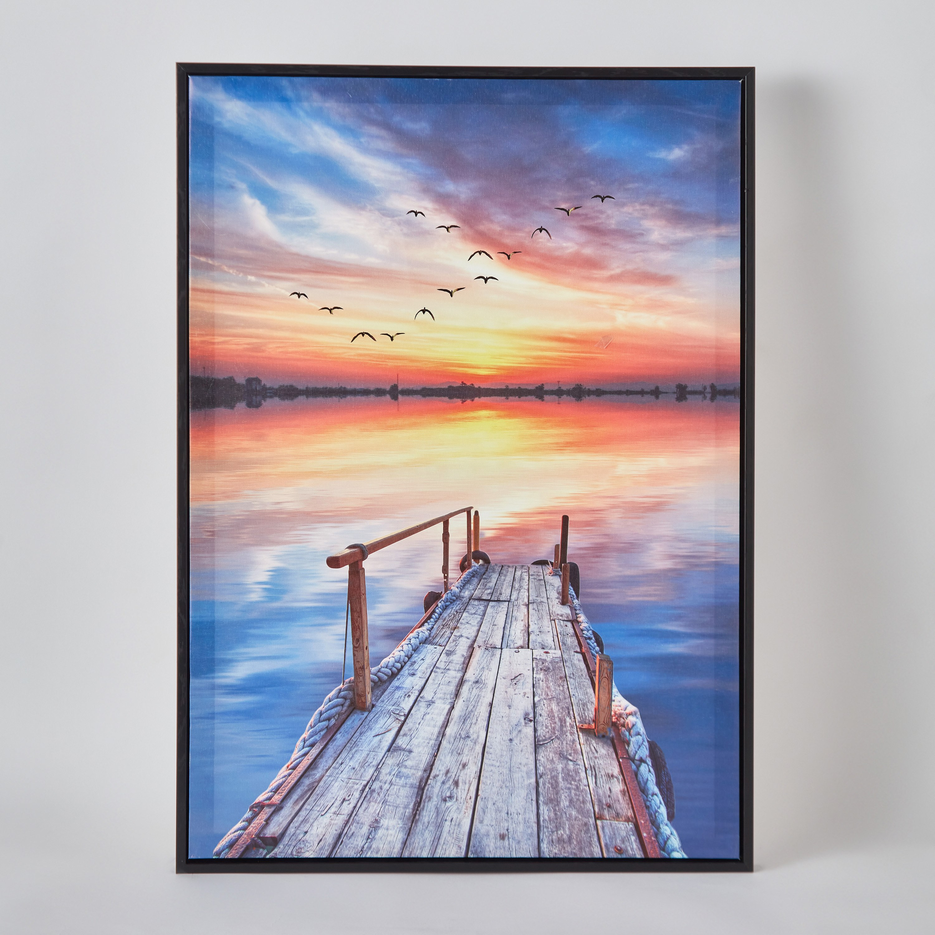 لوحة حائط مؤطّرة جسر البحيرة لامعة من آلين - 50x70x2.8 سم-hbxhomeware-hbxdecorandfurnishings-image-6
