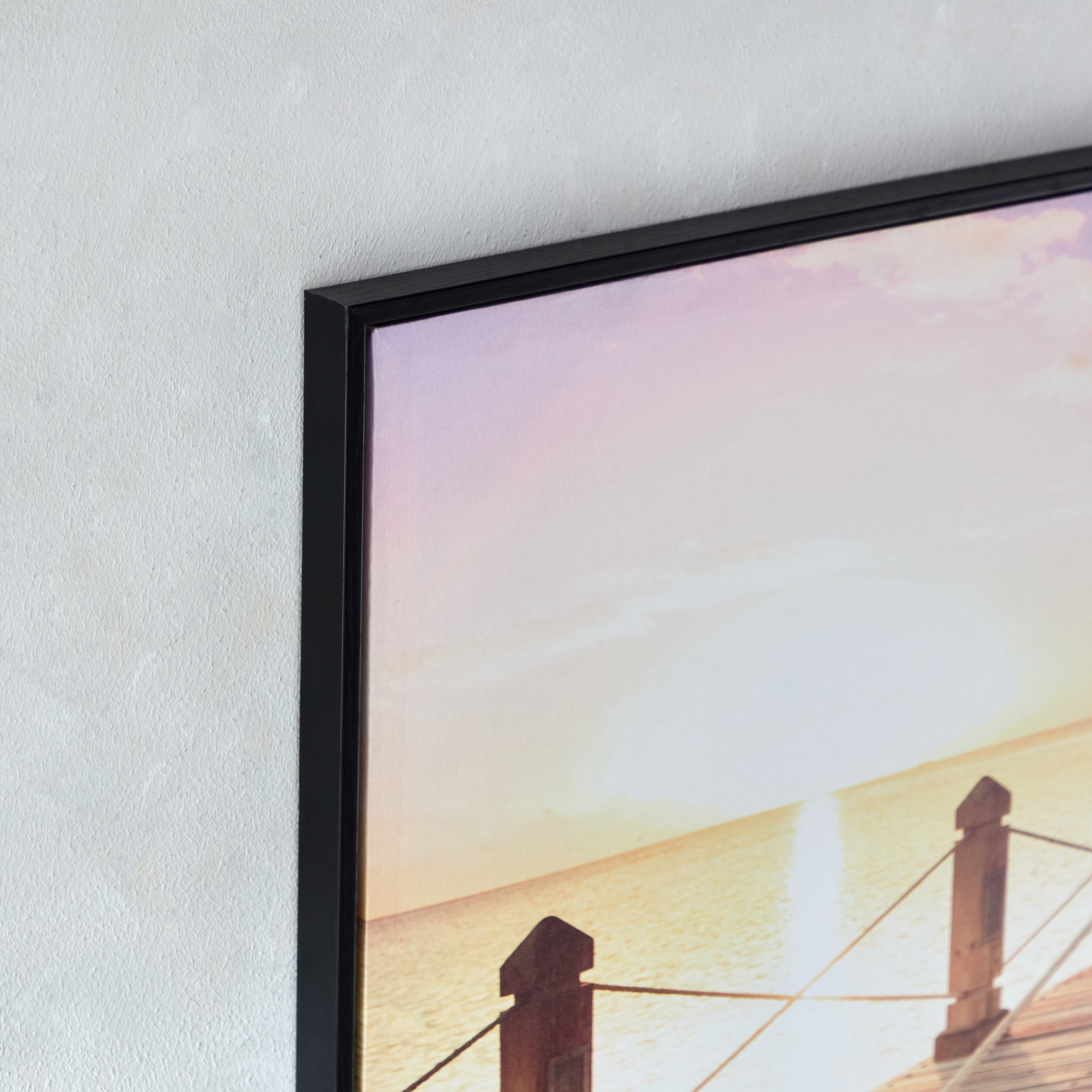 زينة حائط مؤطرة لجسر البحيرة لامعة من آلين - 60x90x2.8 سم-PROMO_HB_AE_B1G1_250925-image-4