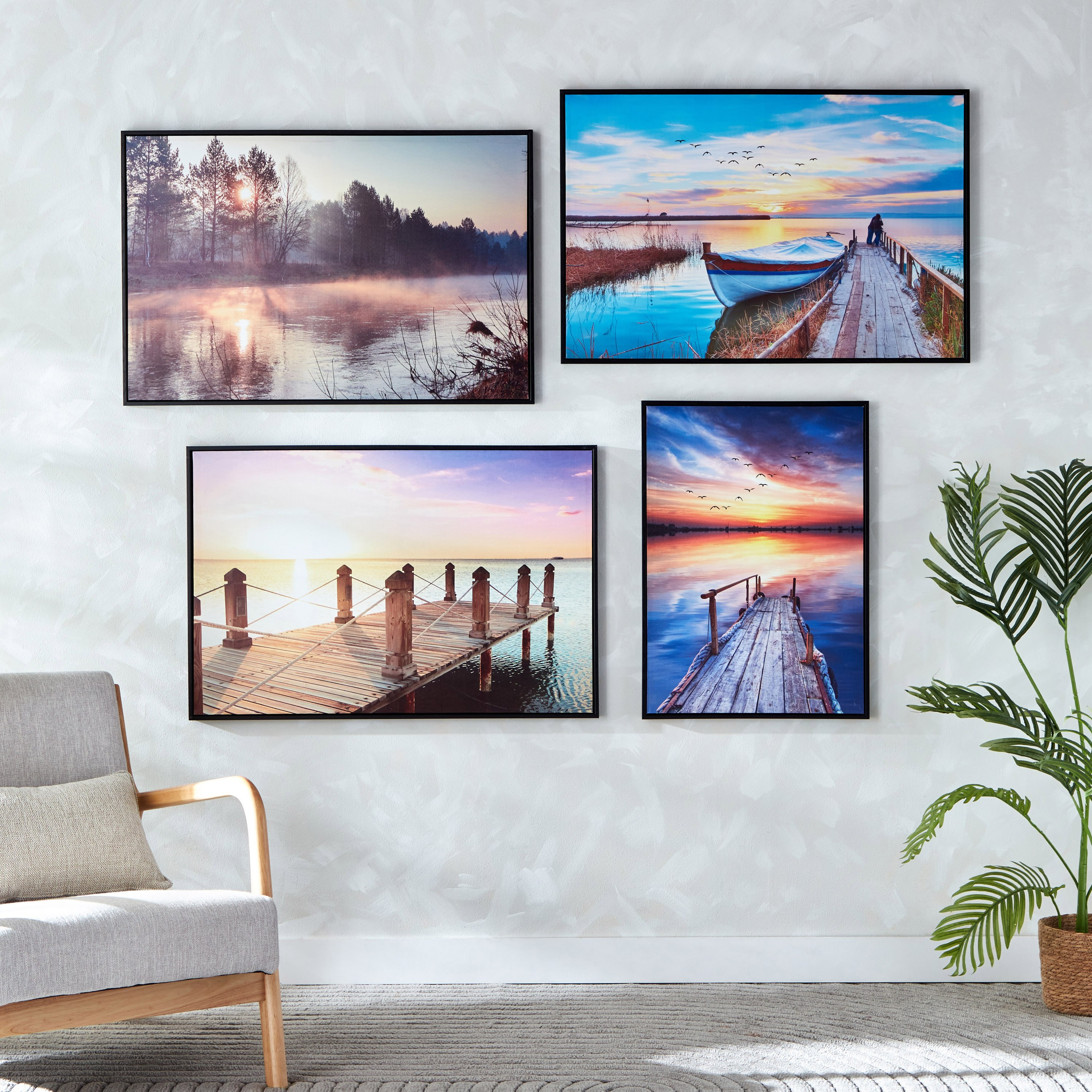 زينة حائط مؤطرة لجسر البحيرة لامعة من آلين - 60x90x2.8 سم-PROMO_HB_AE_B1G1_250925-image-5