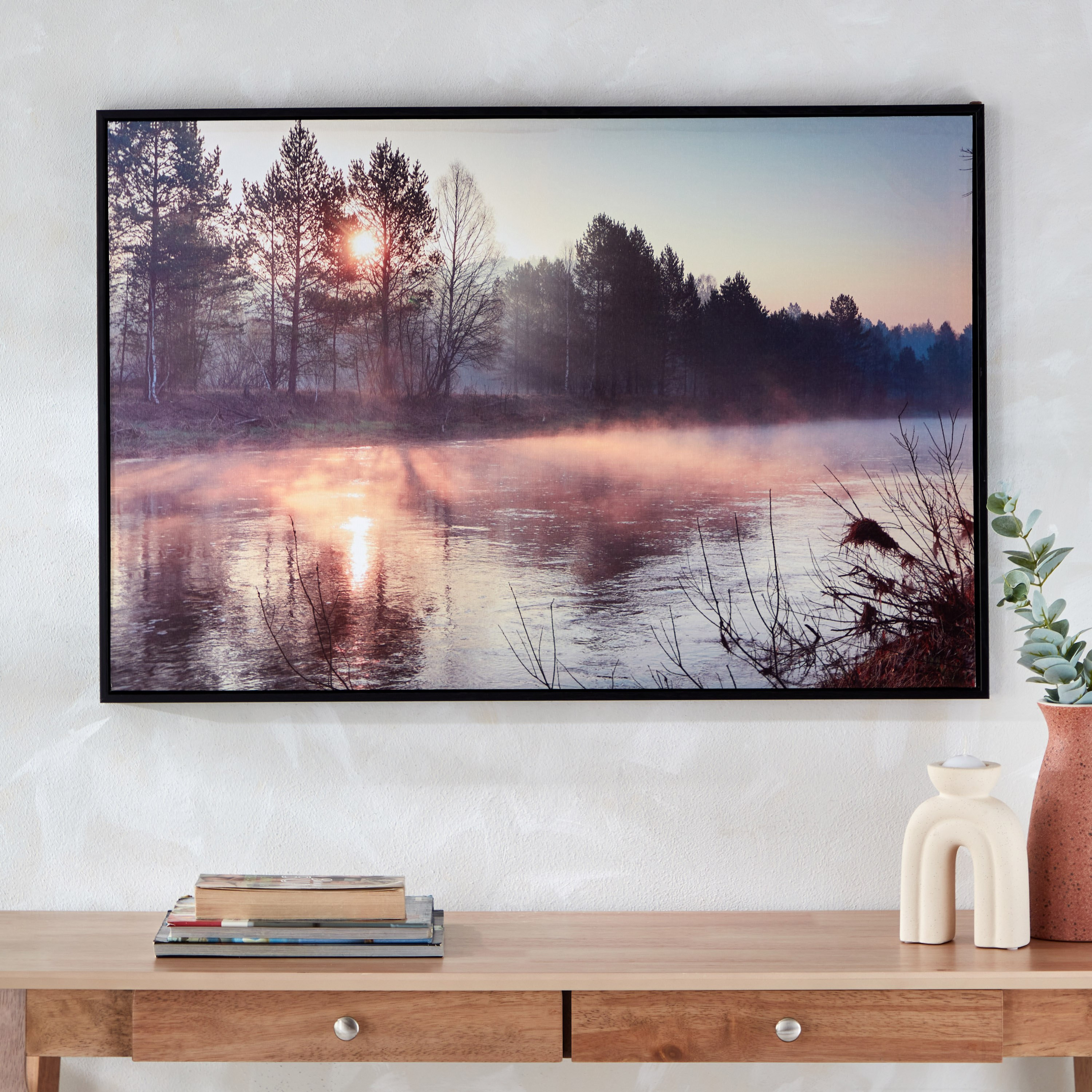 لوحة مؤطرة جانب القناة بسطح لامع وإطار بوليسترين من ألين - 60x90x2.8-hbxhomeware-hbxdecorandfurnishings-image-1