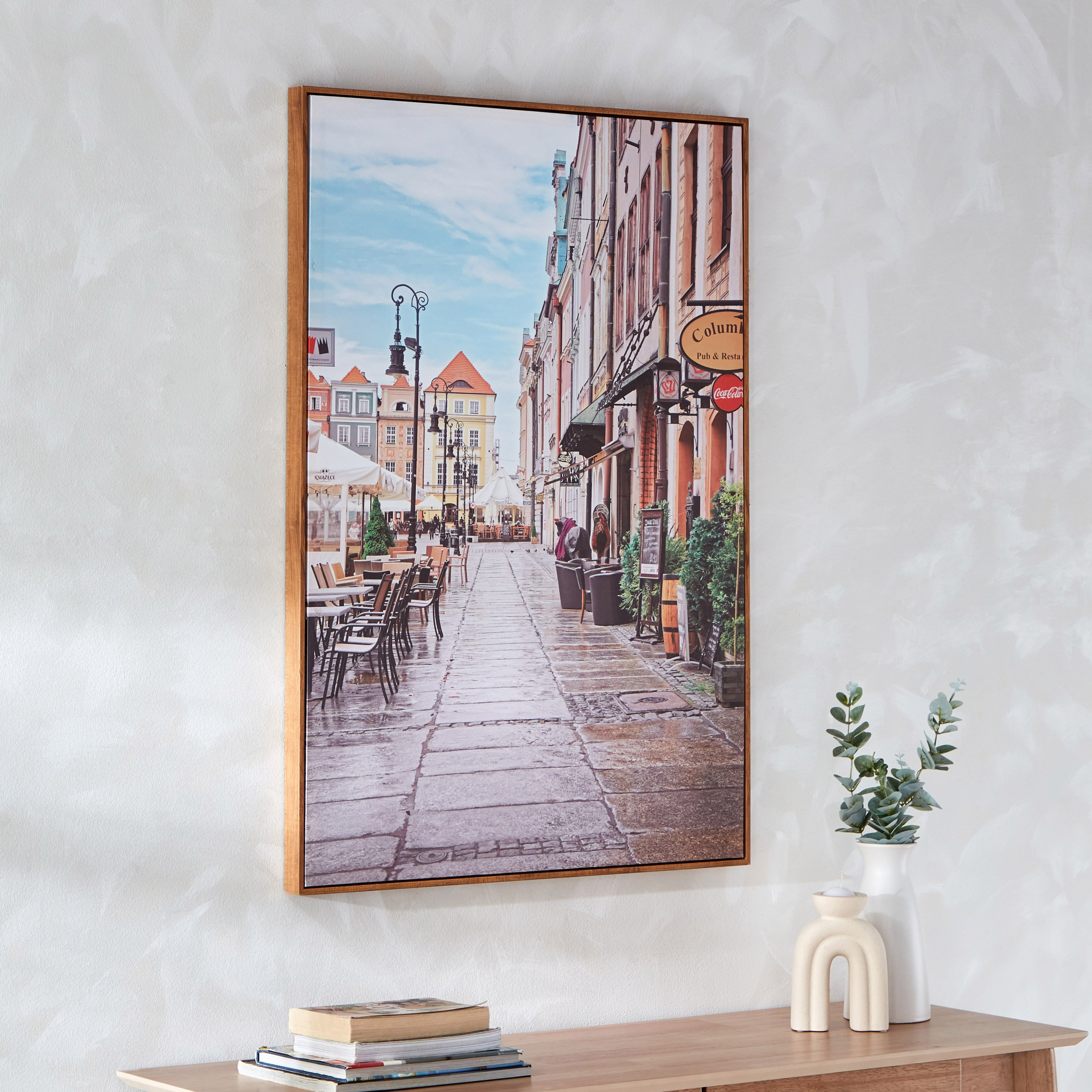 لوحة مؤطرة لشارع بسطح لامع مع إطار بوليسترين من آلين - 70x100x3.5 سم-PROMO_HB_AE_B1G1_250925-image-2