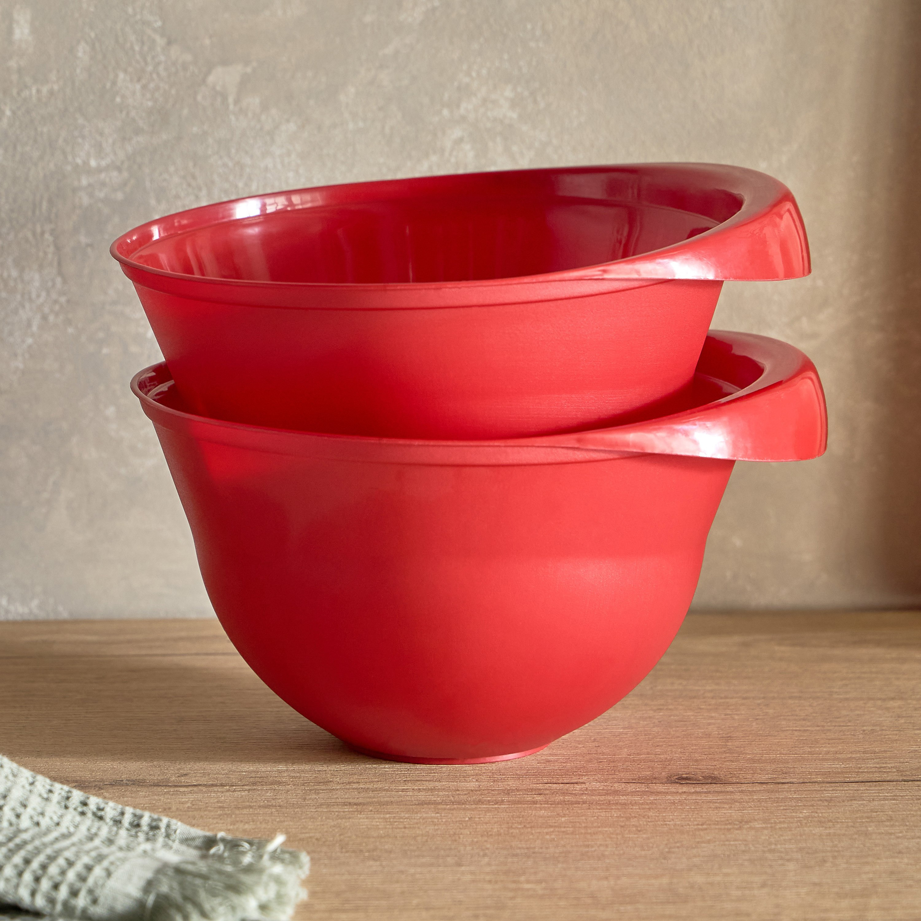 طقم أوعية خلط قطعتين مع مقبض من بيروني - 3 لتر-hbxkitchen-bakeware-image-1