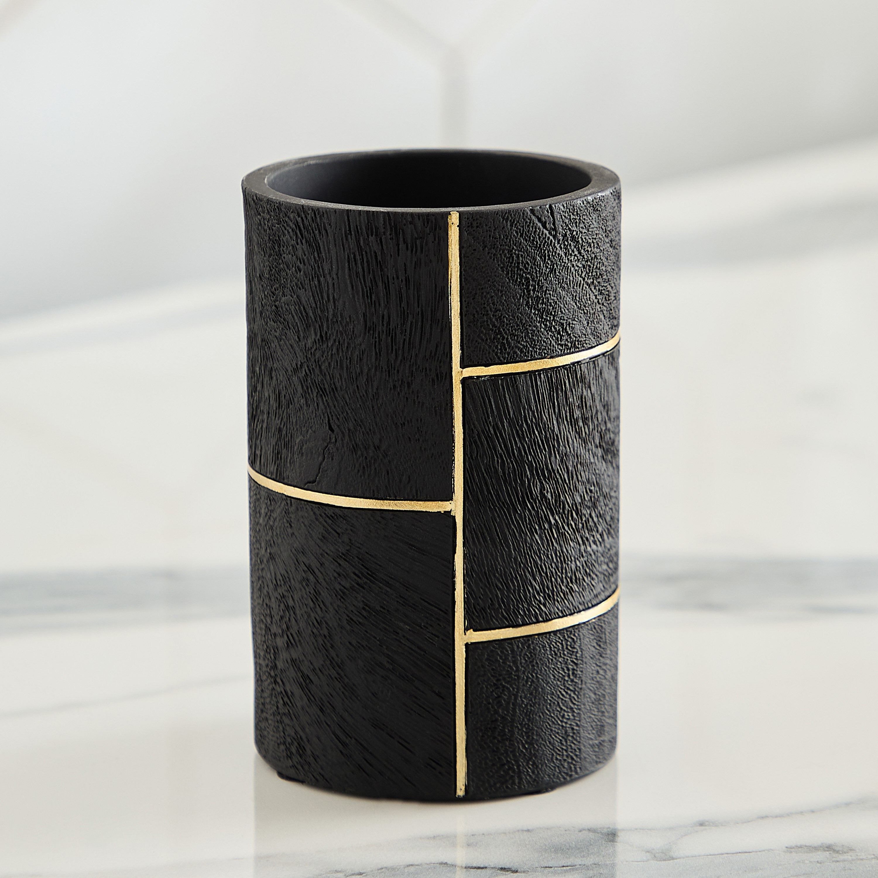 Luxe Resin Tumbler Black 6.8x6.8x10.8 cm-PROMO_HB_AE_B1G1_250925-image-1