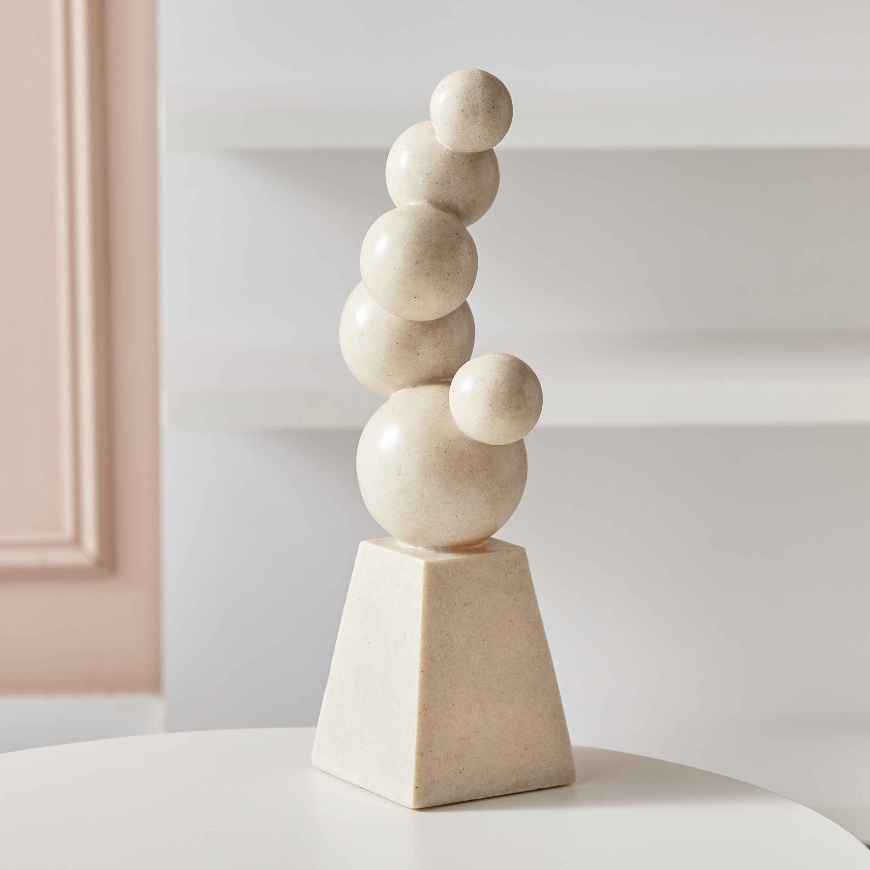 Luxe Polyresin Light Terracotta Accent - 11x8.5x30.5 cm-hbxhomeware-homedecor-figurinesandornaments-image-1