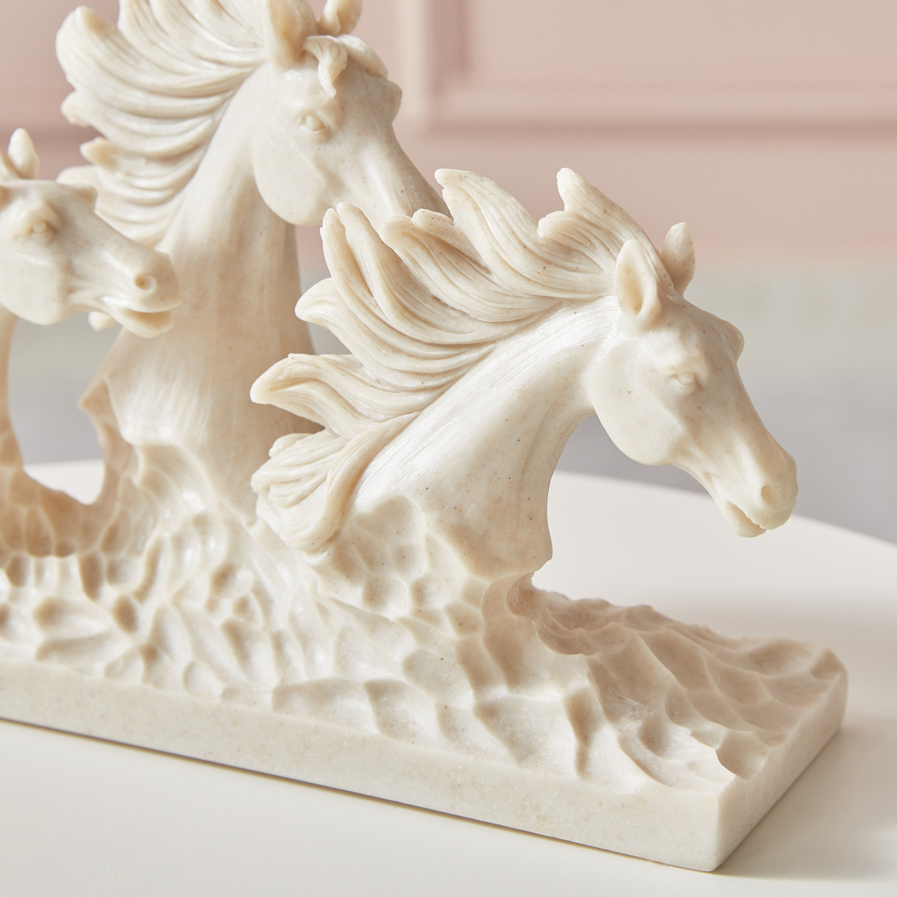 Luxe Polyresin Light Terracotta Horse Accent - 25.5x9x15.5 cm-hbxhomeware-homedecor-figurinesandornaments-image-3