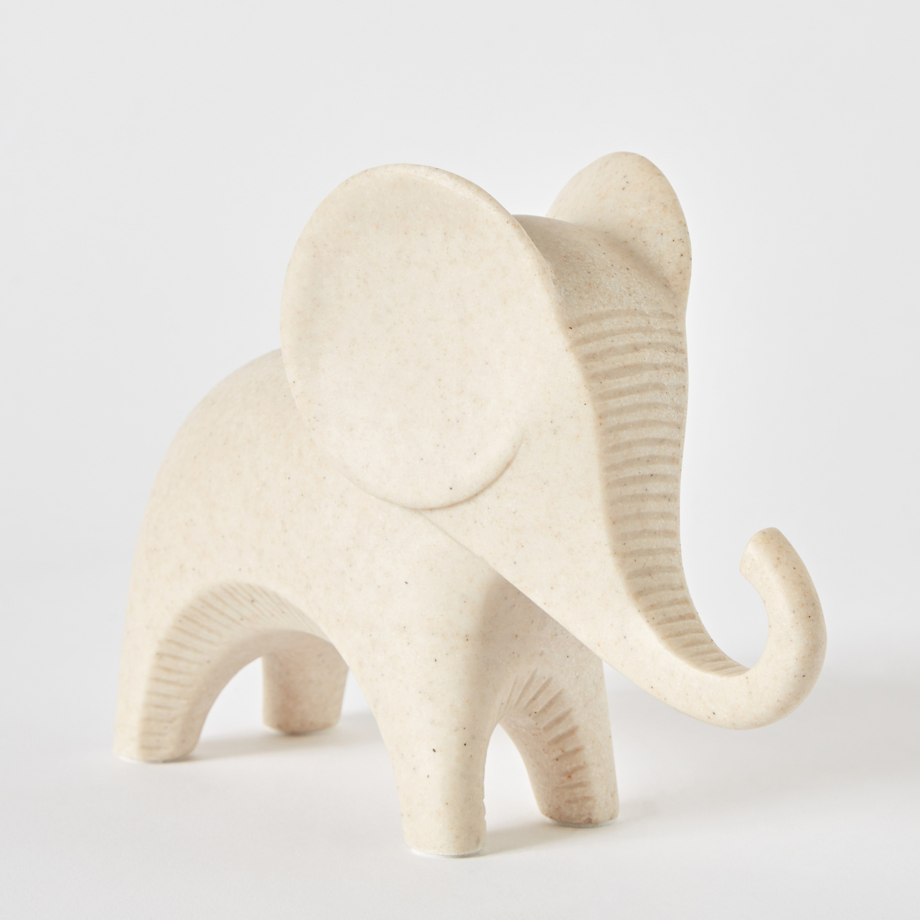 Luxe Polyresin Light Terracota Elephant Accent - 21x7.5x15 cm-hbxhomeware-homedecor-figurinesandornaments-image-5