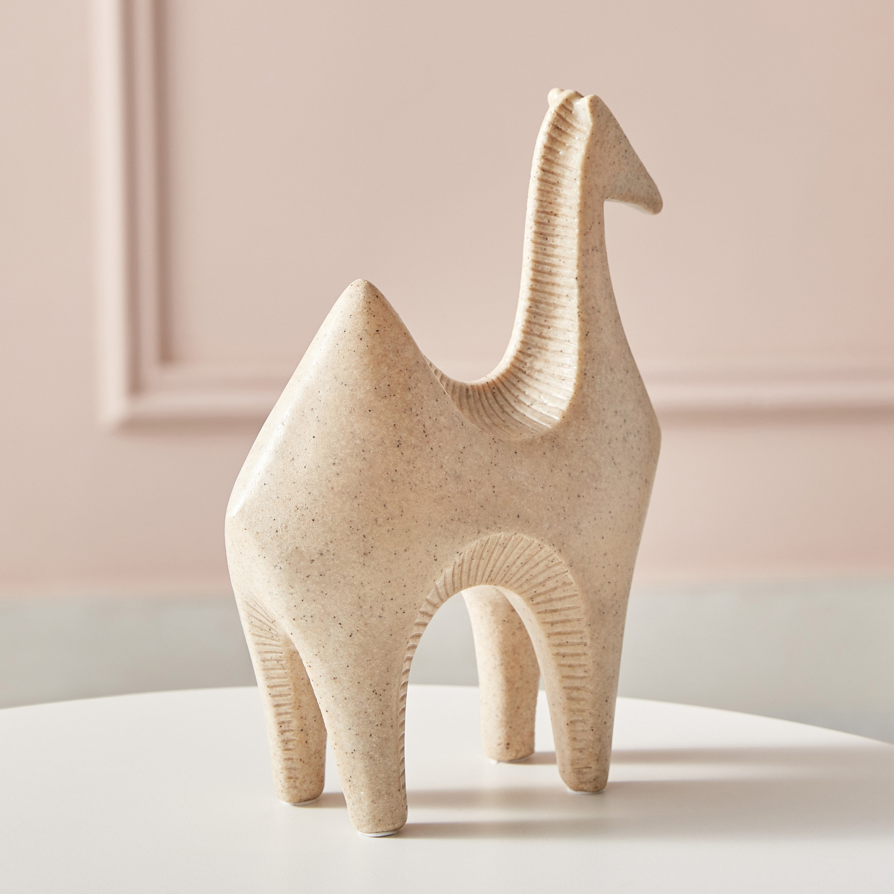 Luxe Polyresin Terracota Camel Accent - 15.5x6.5x19.5 cm-hbxhomeware-homedecor-figurinesandornaments-image-2