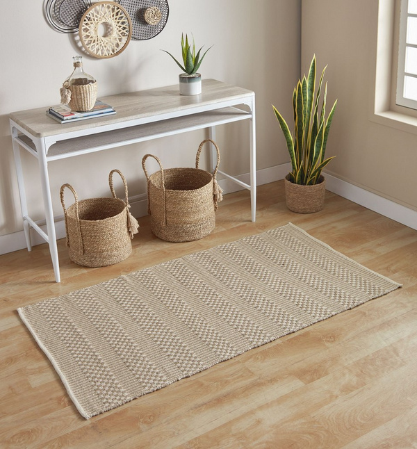 Buy Jutopia Maze Jute Rug - 80x150 cm Online in KSA | Homebox