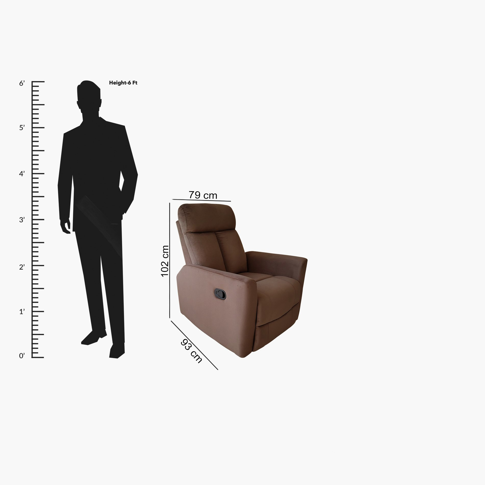 كرسي استرخاء قماش بذراعين من هالستات-hbxfurniture-sofasandarmchairs-reclinersofas-image-10