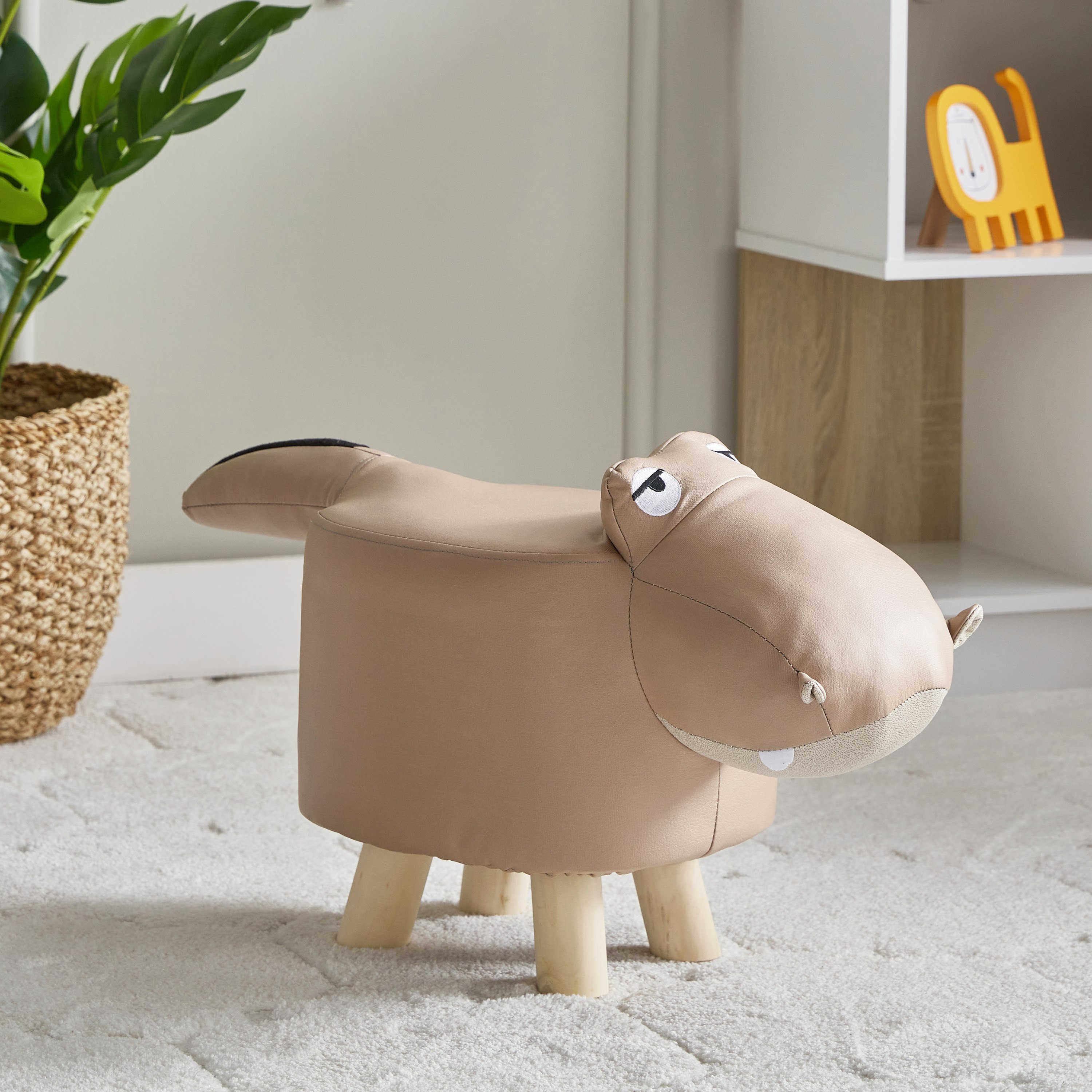 Playland Dreamland Hippo stool - 49x25x30 cm-hbxlivingroom-sofasandarmchairs-ottomansandfootstools-image-1