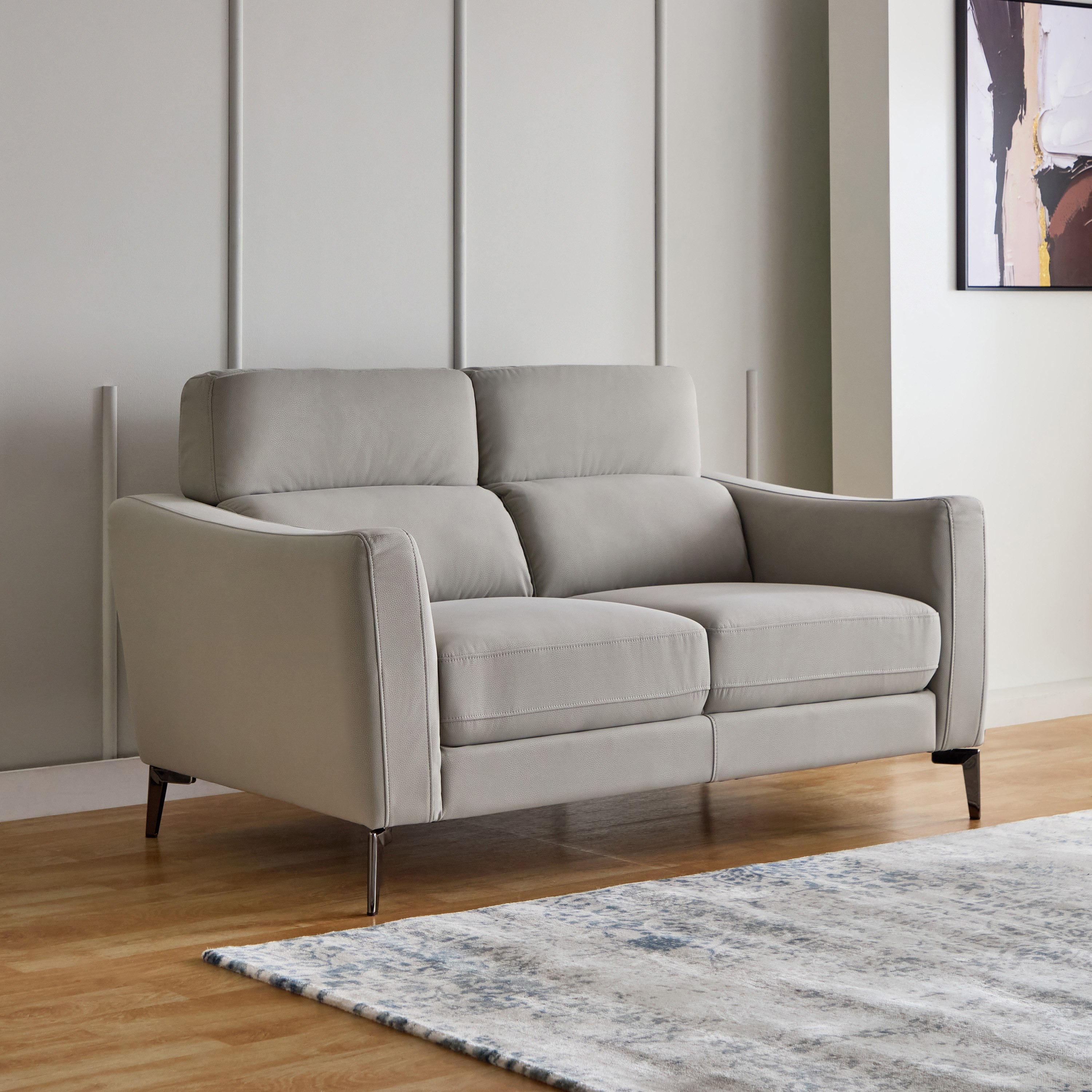 Reno 2 Seater Faux Leather Sofa