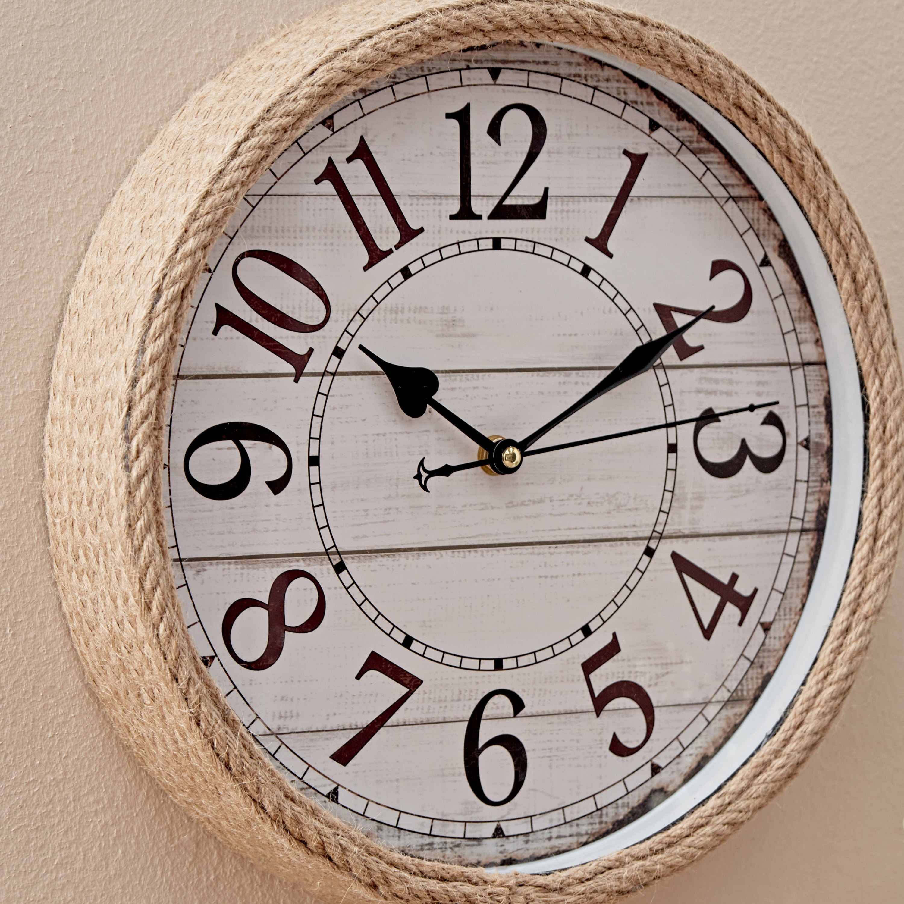 Saratoga Clock with Hemp Rope - 31.5x5.5 cm-hbxhomeware-hbxdecorandfurnishings-image-3