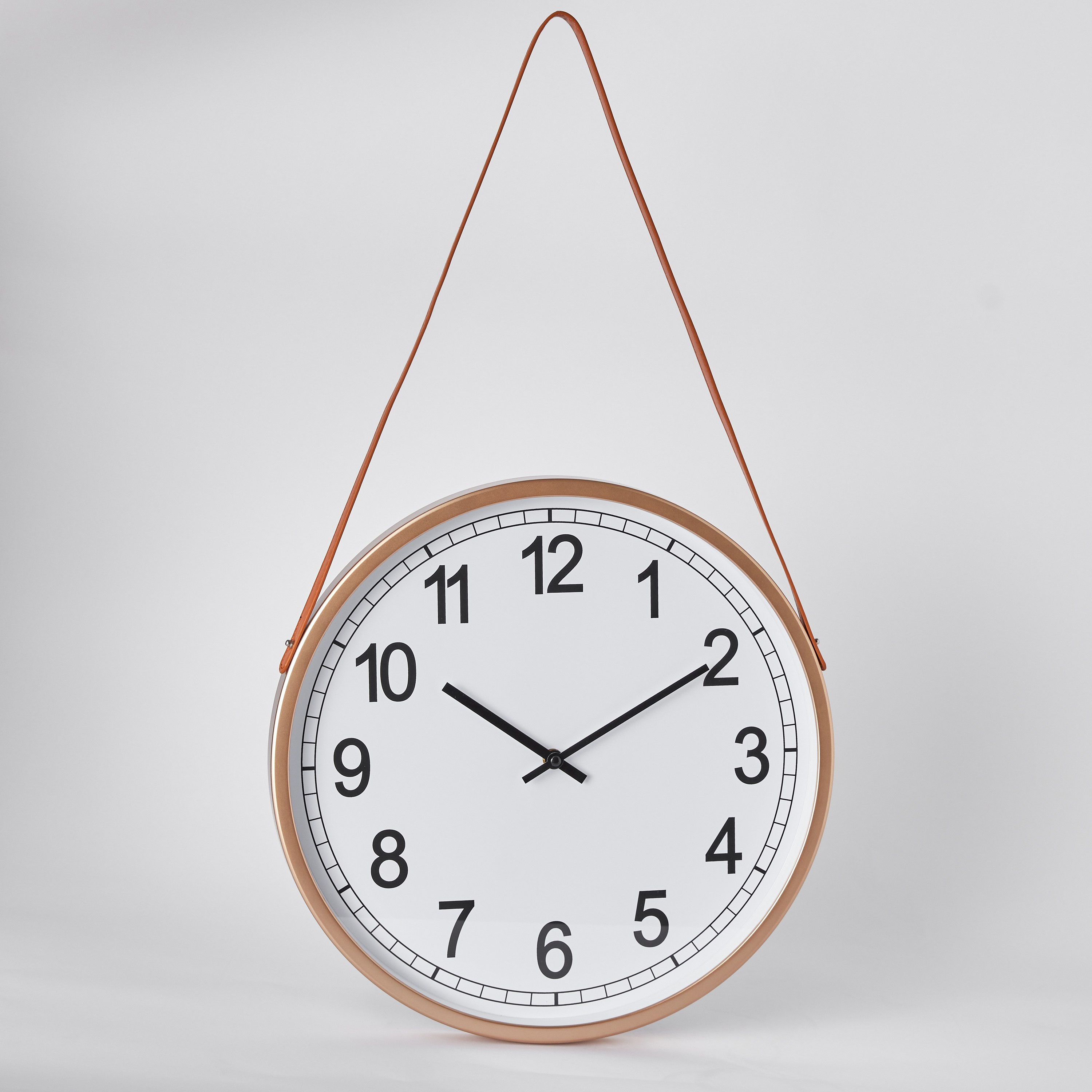 ساعة حائط مع جلد من ساراتوجا - 38x4 سم-hbxhomeware-hbxdecorandfurnishings-image-5