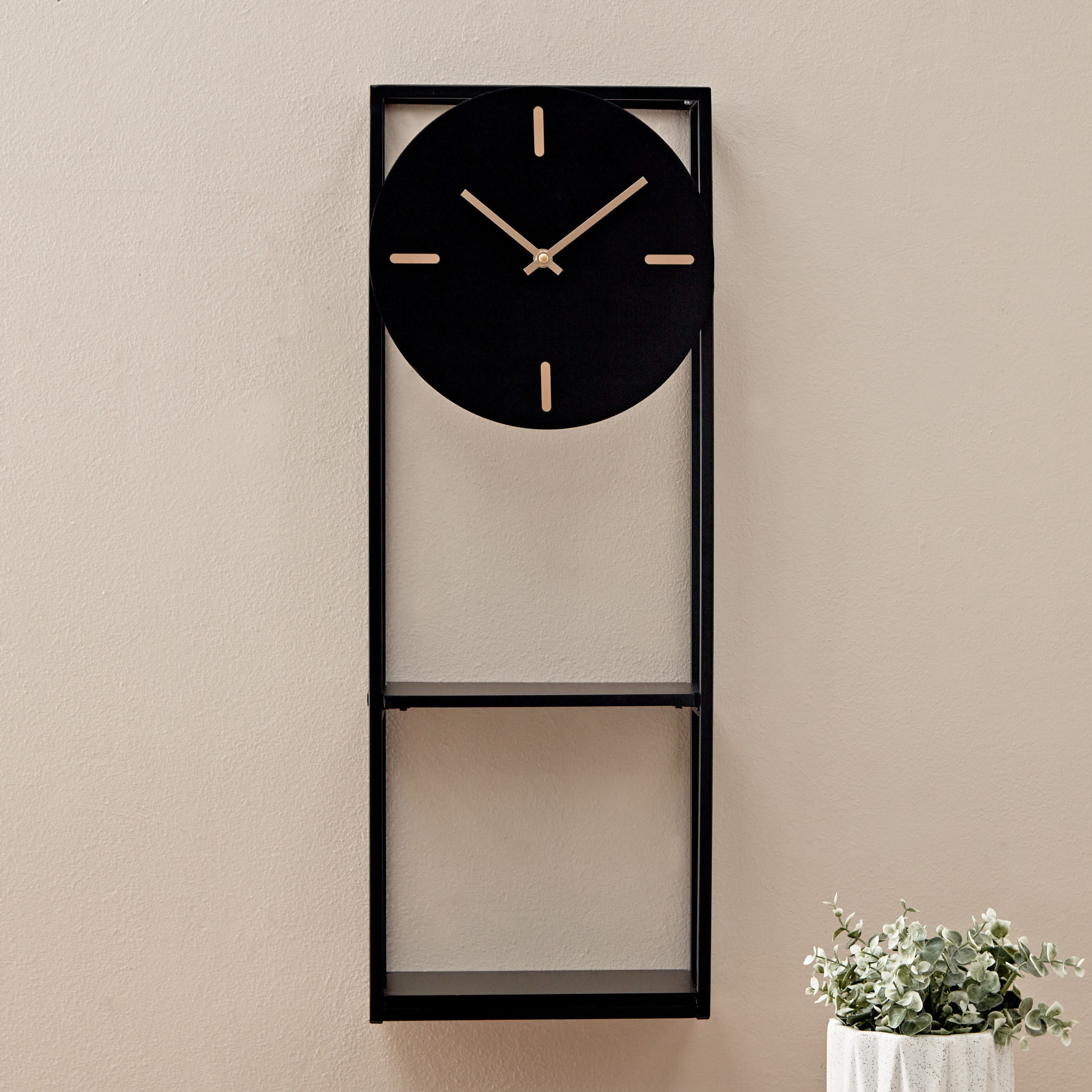 ساعة حائط معدنية من ساراتوجا - 25.5x14.5x70 سم-PROMO_HB_AE_B2G2_011025-image-2