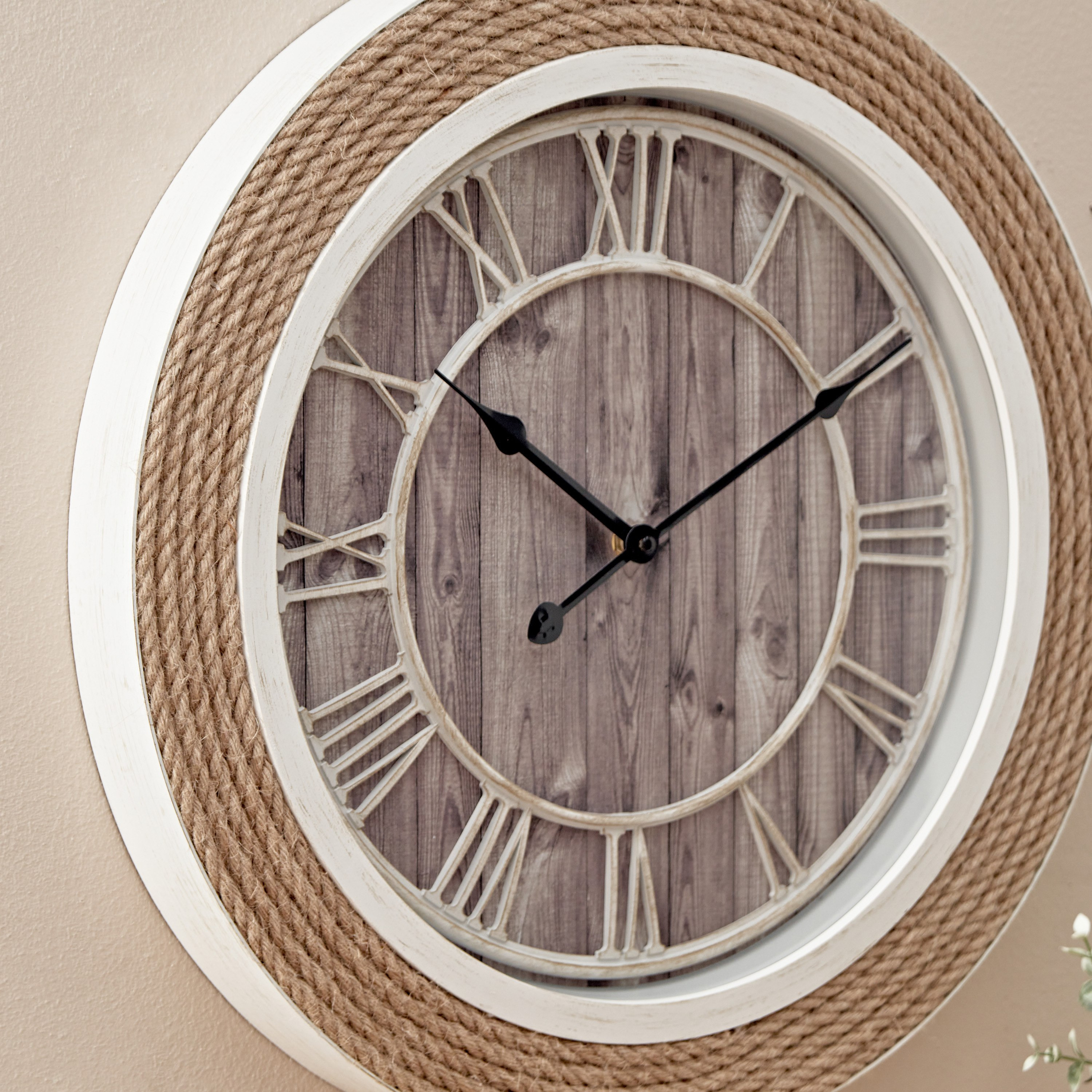 ساعة حائط بحبل القنب من ساراتوجا - 51x5 سم-hbxhomeware-hbxdecorandfurnishings-image-3