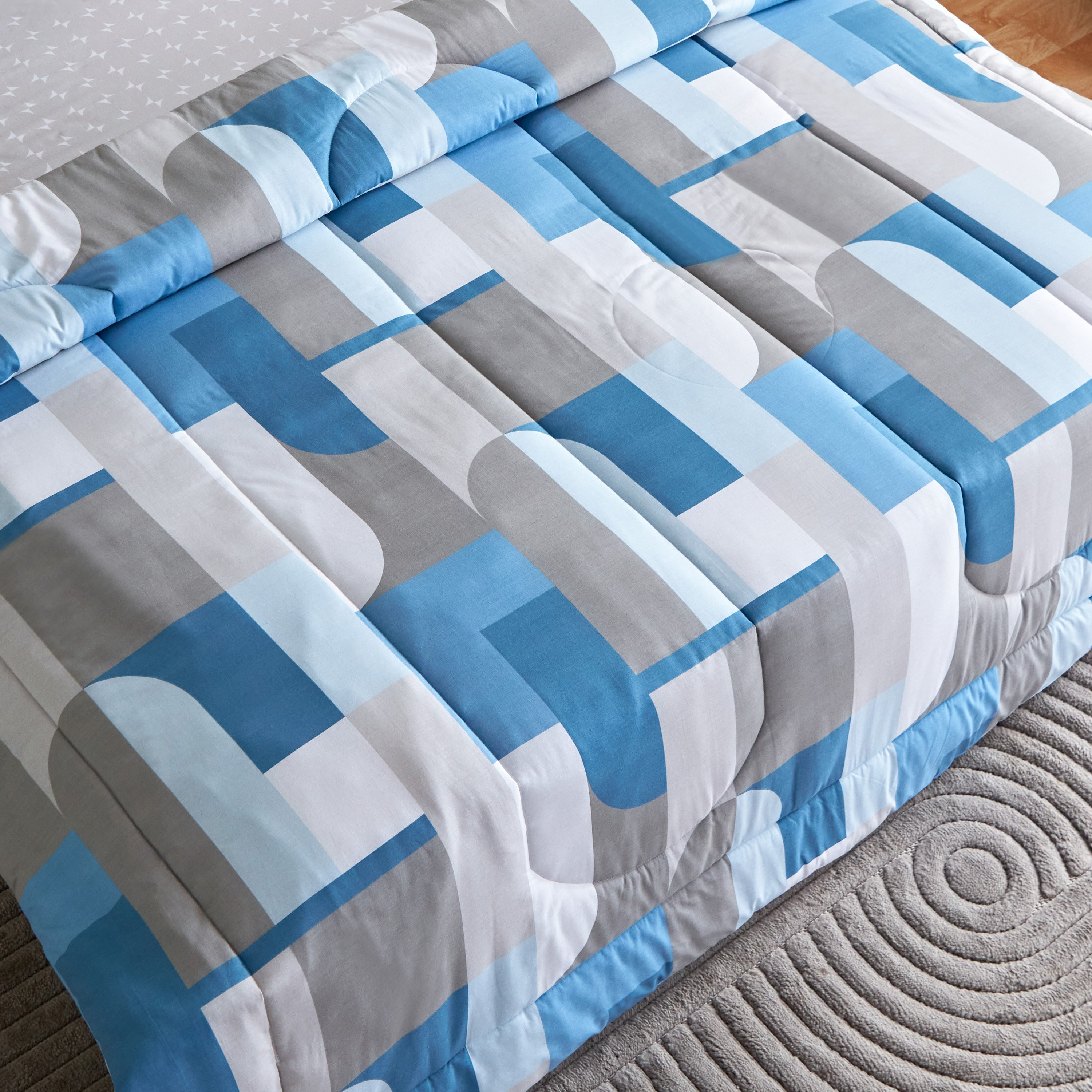 طقم لحاف توين قطن بطبعات 5 قطع فالين من فالنسيا - 160x220 سم-hbxkidsandyouth-beddingandfurnishings-comfortersets-image-3