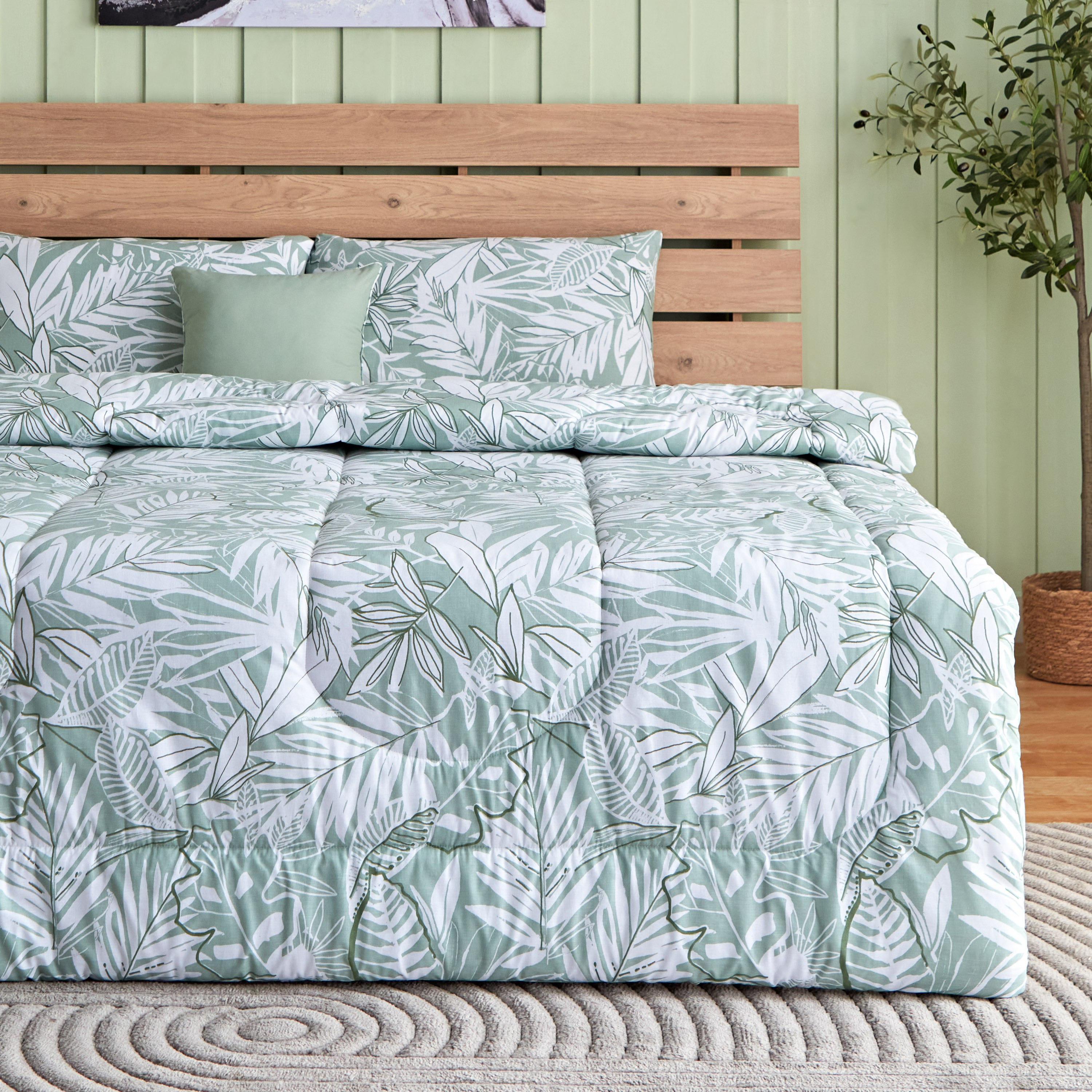طقم لحاف توين 5 قطن بطبعات ليكو من فالنسيا - 160x220 سم-hbxkidsandyouth-beddingandfurnishings-comfortersets-image-1
