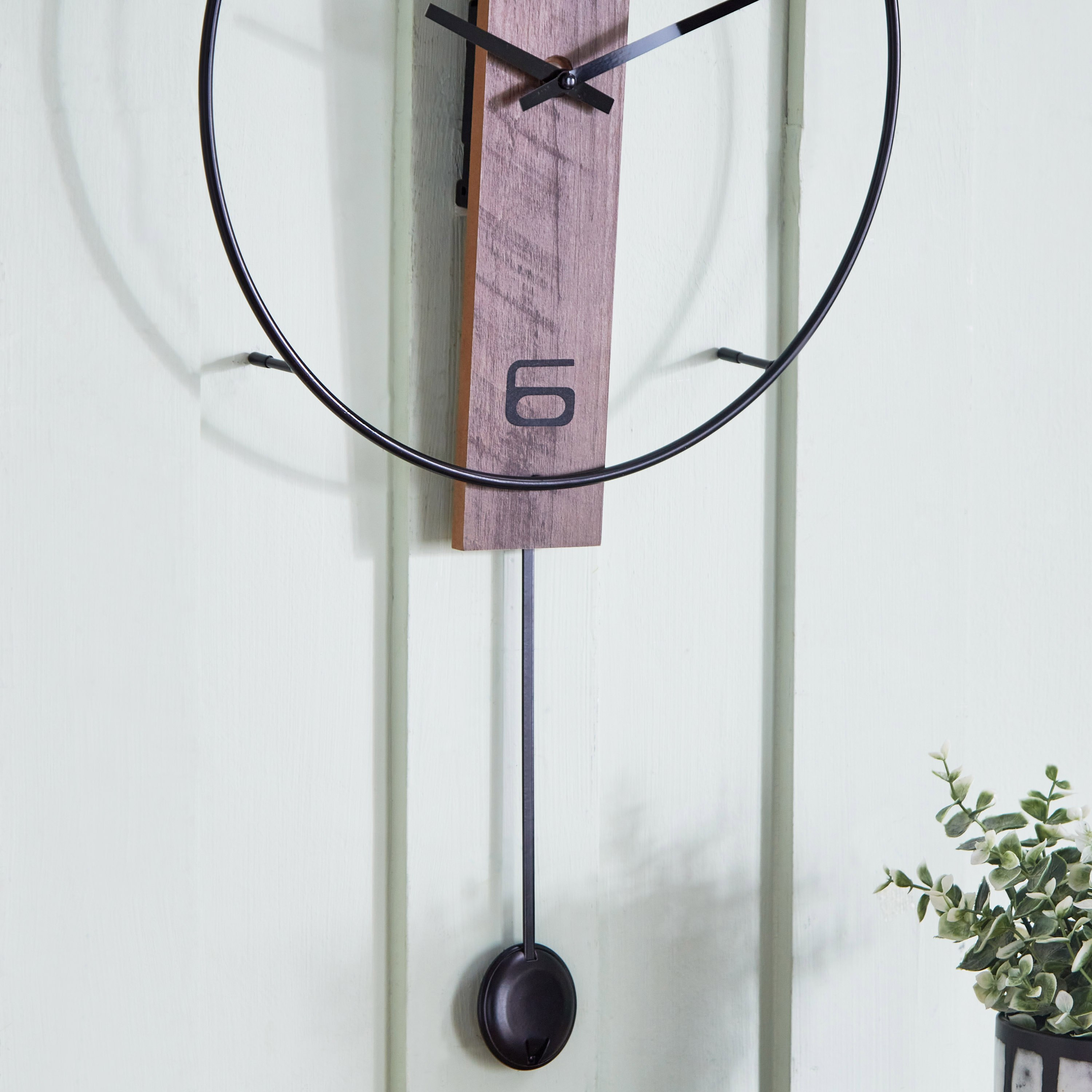 Saratoga Metal Pendulum Clock with MDF - 35x5.5x61 cm-hbxhomeware-hbxdecorandfurnishings-image-3