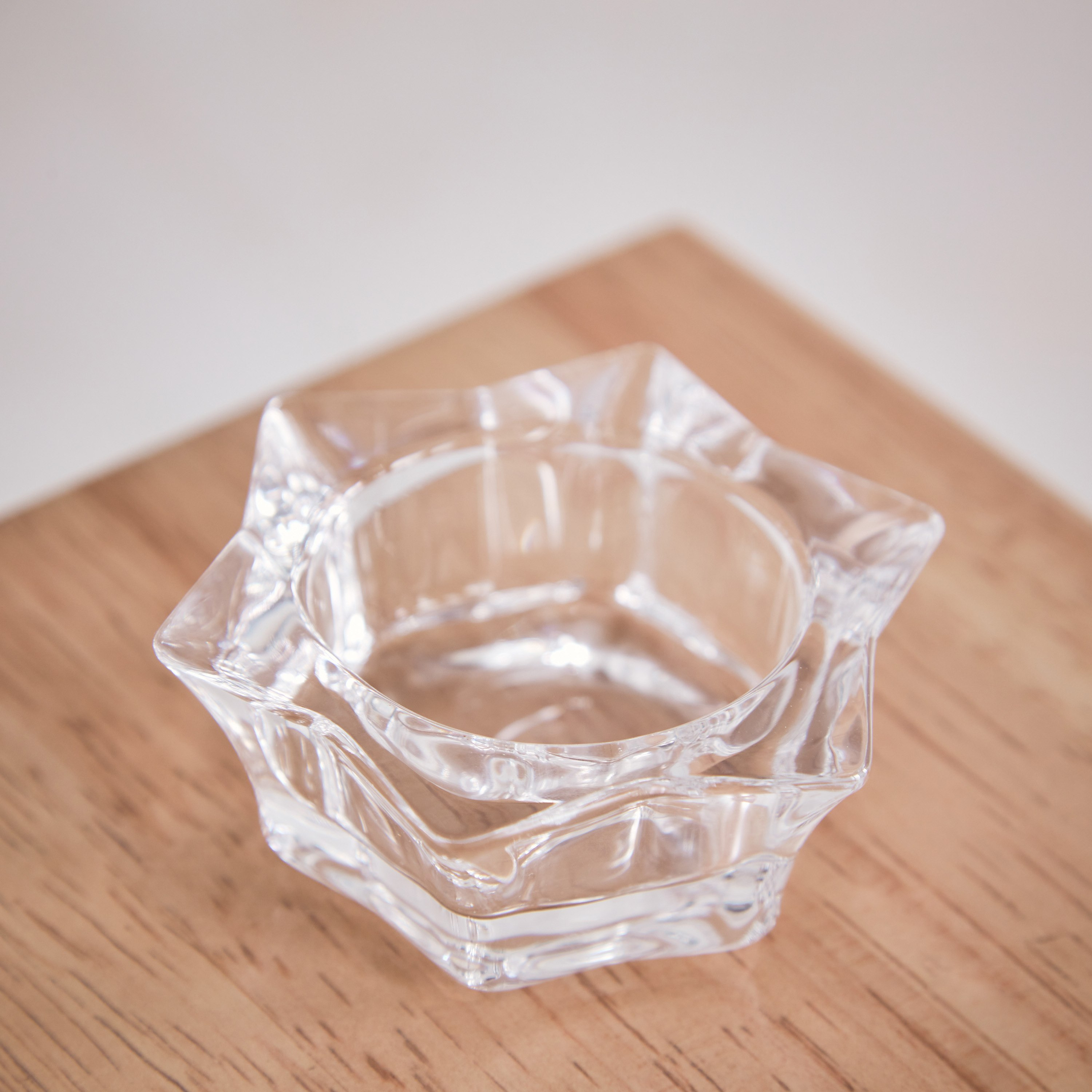 Ezra Clear Glass Star Tealight Candleholder - 7x7x2.8 cm-hbxlivingroom-decorandaccessories-candleholders-image-2