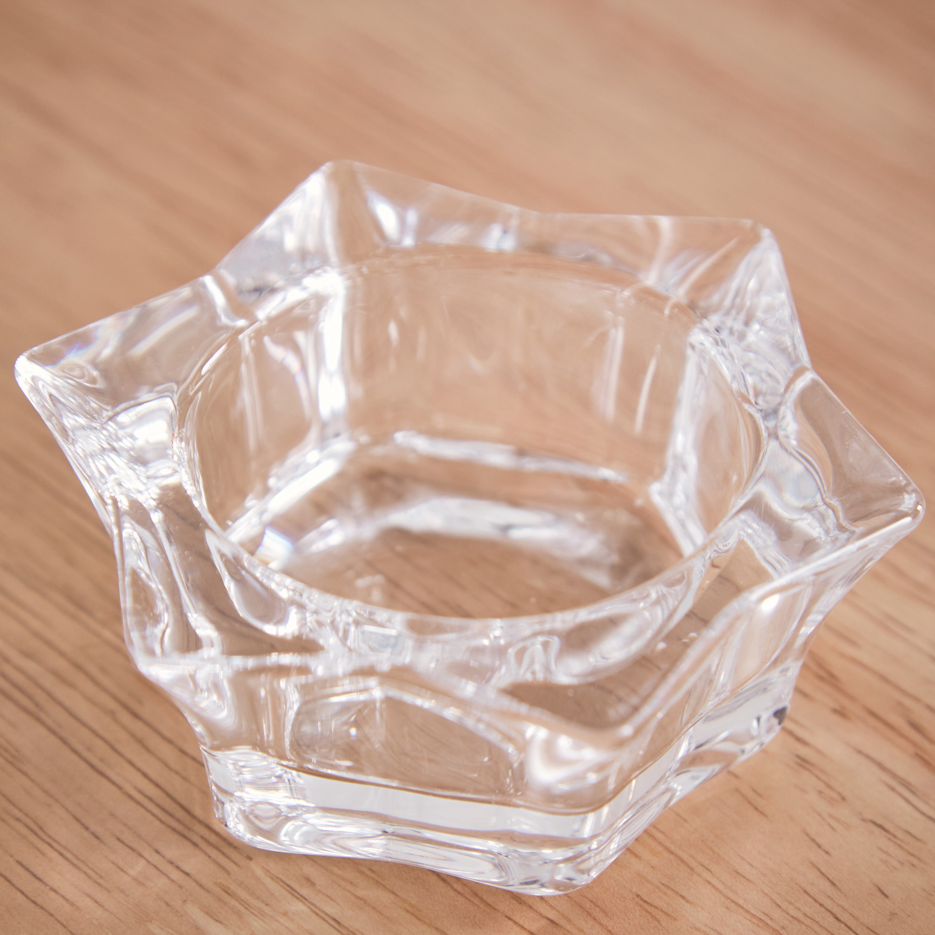 Ezra Clear Glass Star Tealight Candleholder - 7x7x2.8 cm-hbxlivingroom-decorandaccessories-candleholders-image-3