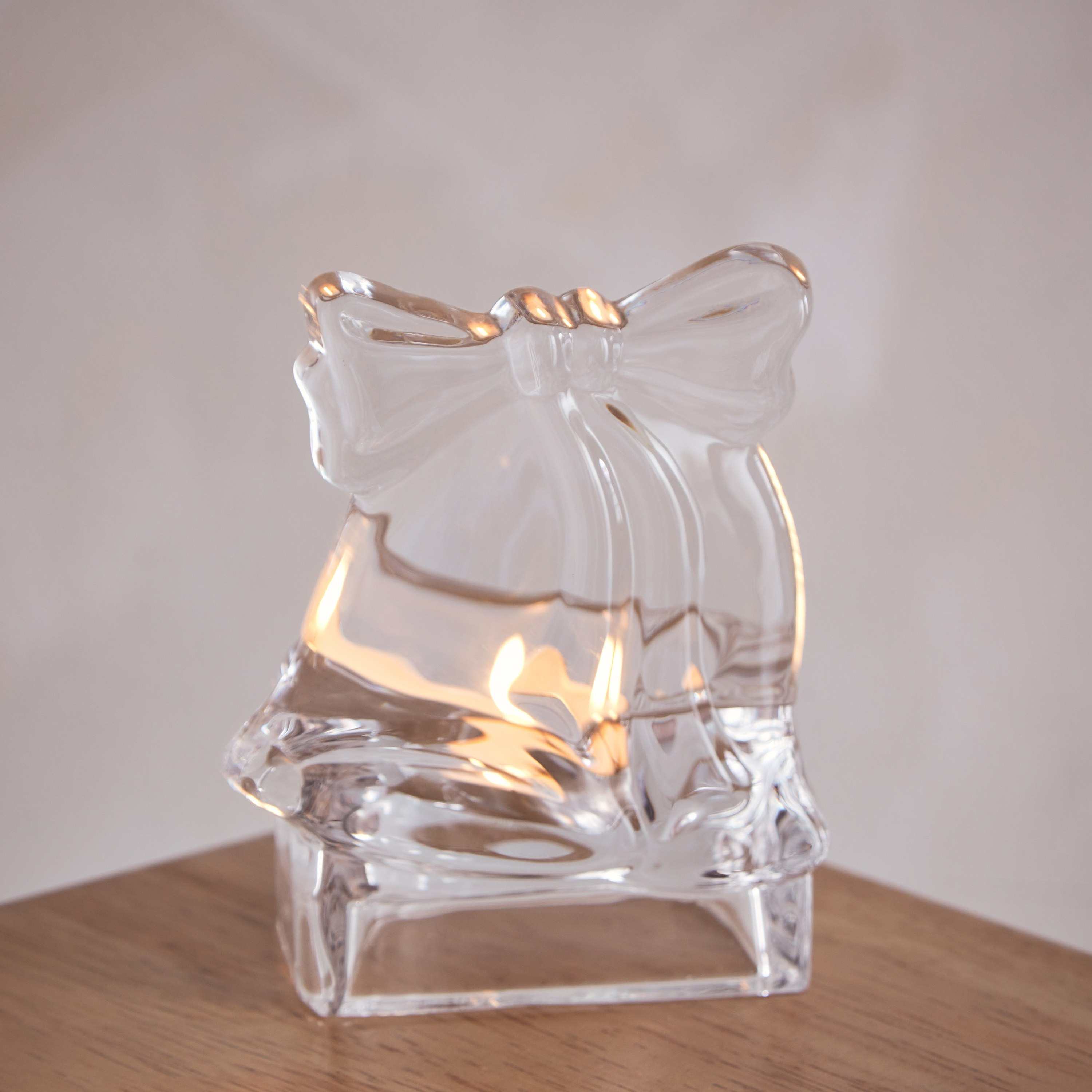 Ezra Clear Glass Tealight Candleholder - 8x7x10.2 cm-hbxlivingroom-decorandaccessories-candleholders-image-2