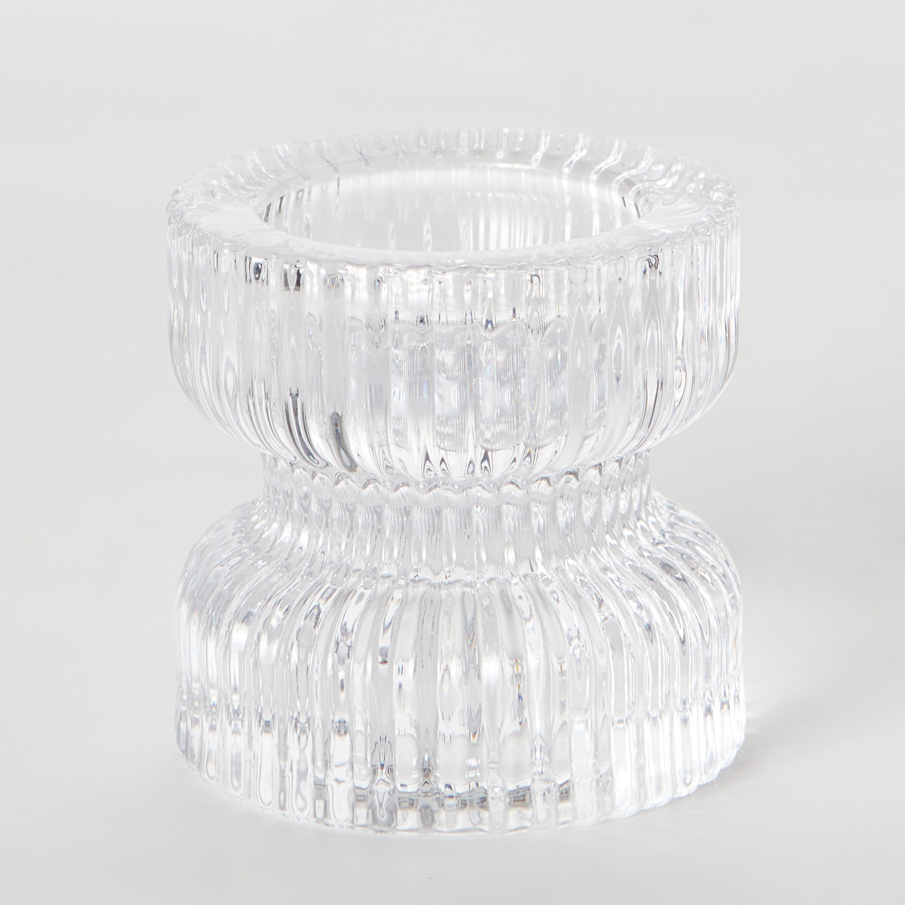 Ezra 2-Way Glass Candleholder - 6.4x6.4x6.5 cm-hbxlivingroom-decorandaccessories-candleholders-image-5