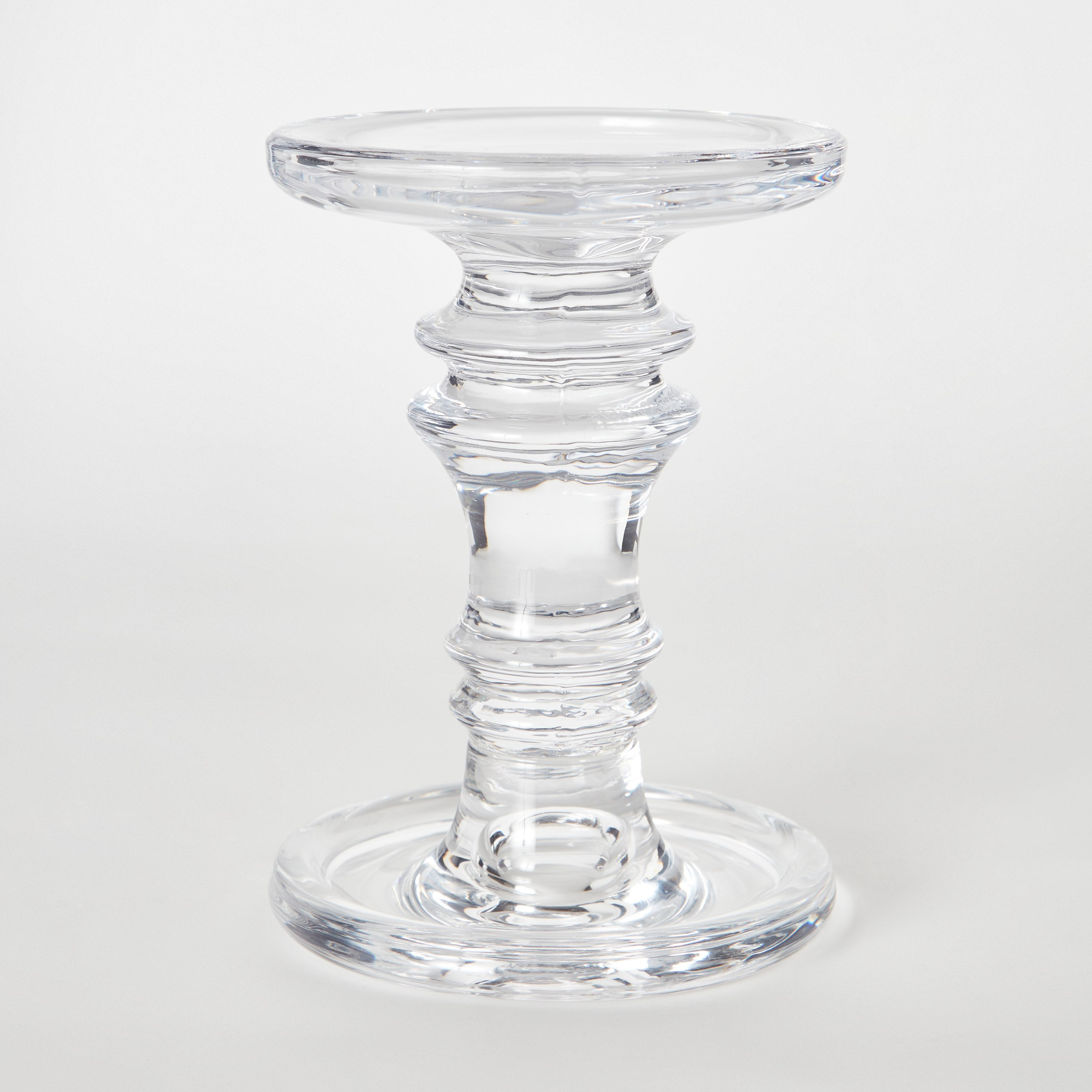 حامل شموع زجاج شفاف من إزرا - 11x11x15.5 سم-hbxlivingroom-decorandaccessories-candleholders-image-5