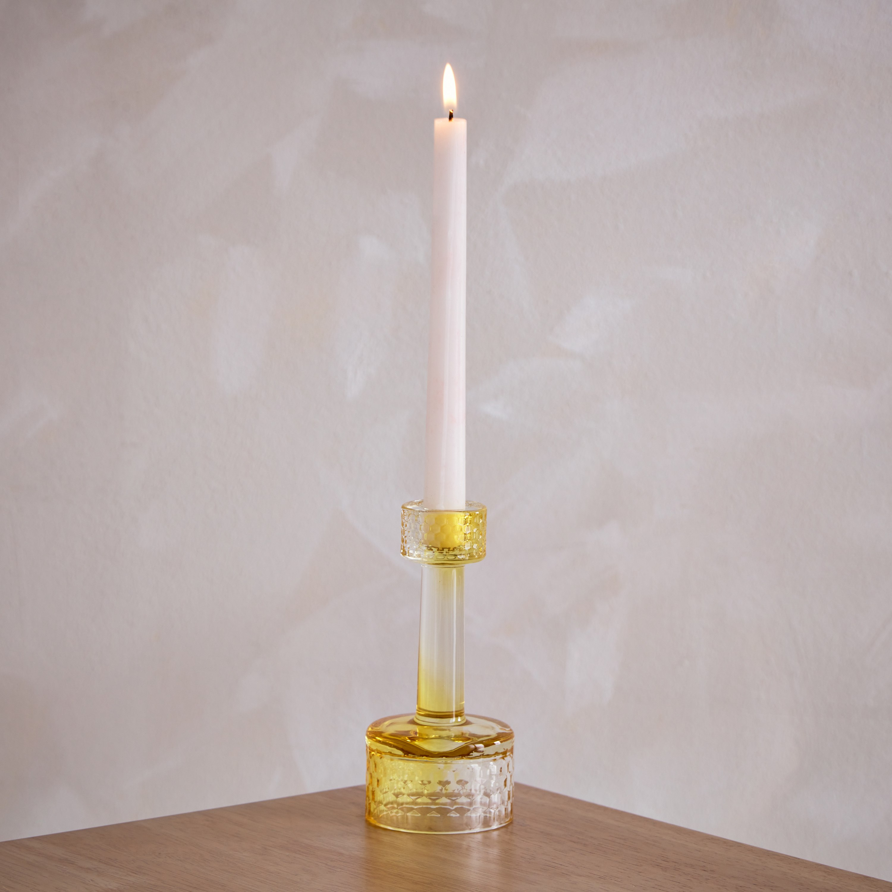 Ezra Coloured Glass Candleholder - 6.7x6.7x15 cm-PROMO_HB_AE_B2G2_011025-image-1