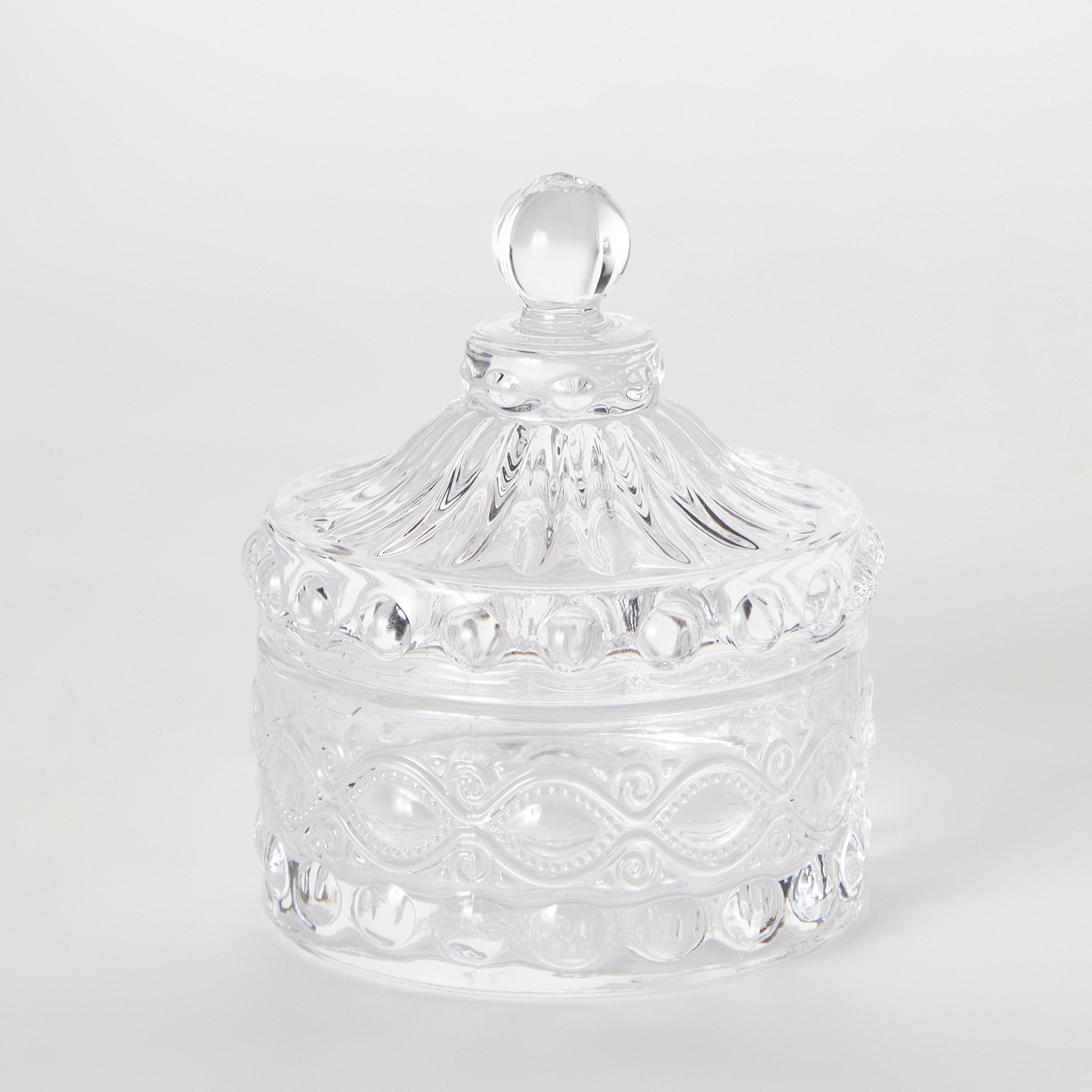 جرة ديكور من الزجاج الشفاف من إزرا - 8.3x8.3x9.7 سم-hbxhomeware-homedecor-figurinesandornaments-image-6