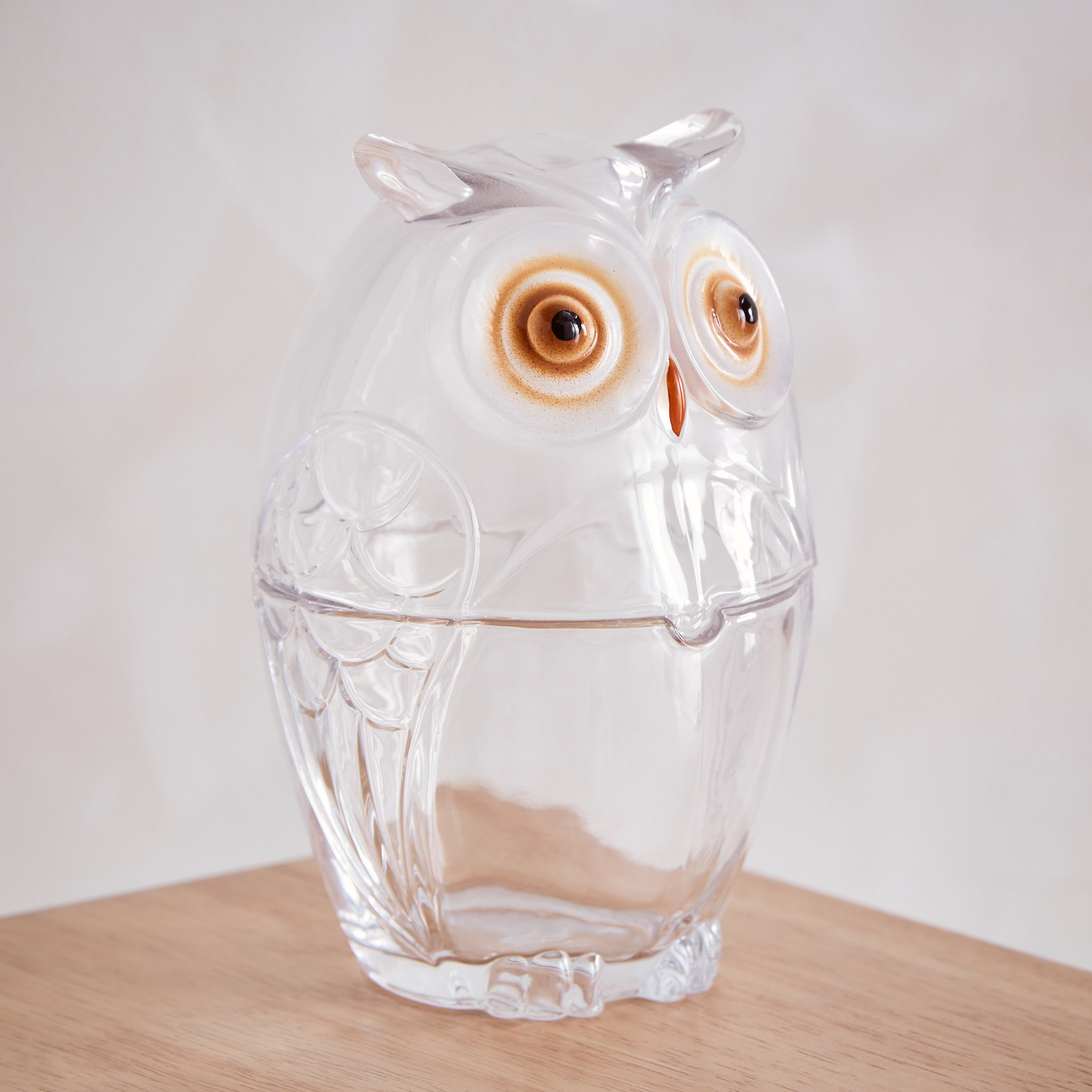 جرة ديكور من الزجاج الشفاف من إزرا - 10.7x10.2x15.5 سم-hbxhomeware-homedecor-figurinesandornaments-image-3
