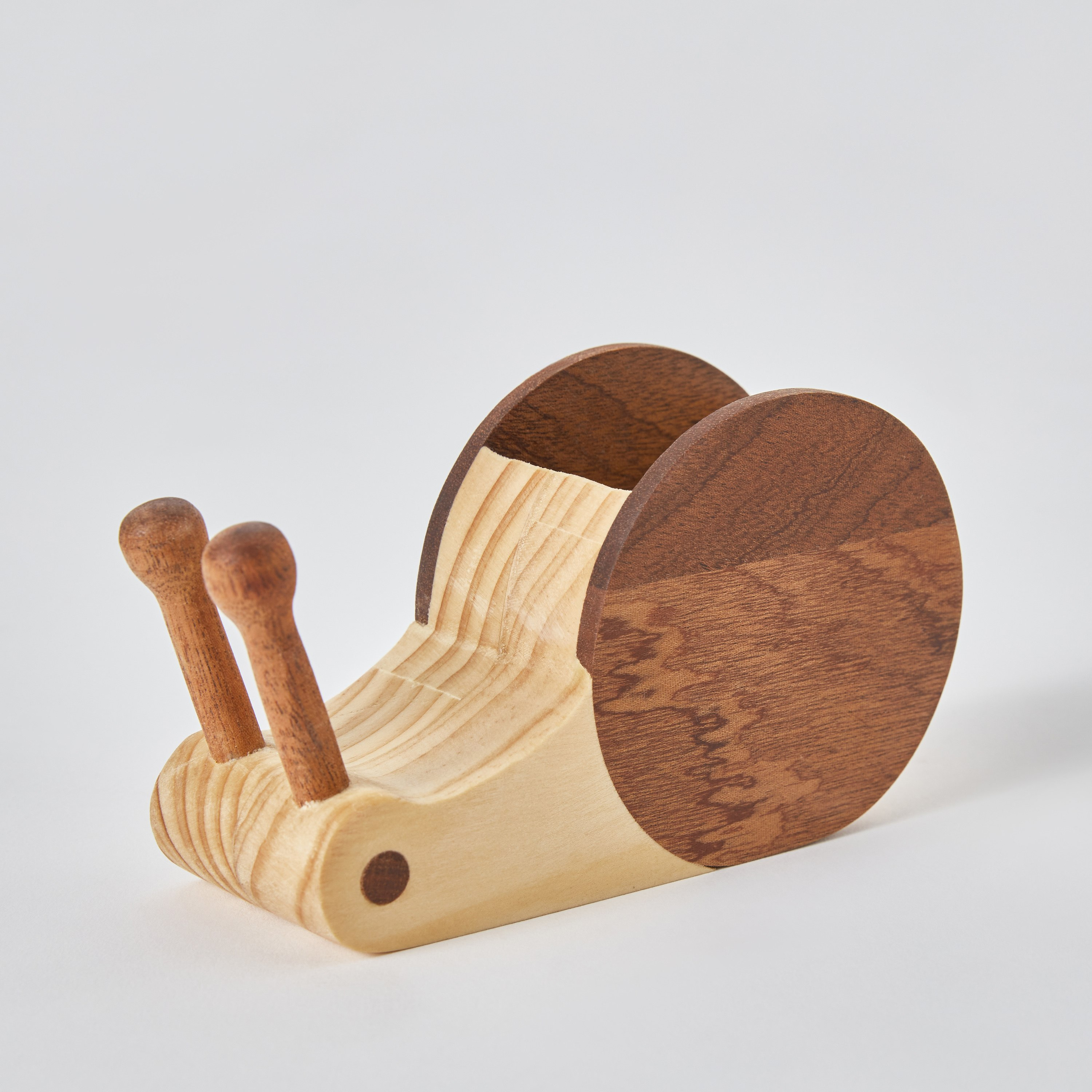 حامل أقلام خشبي على شكل حلزون - 13x4.8x7.8 سم-hbxhomeware-hbxkidsandyouth-image-6