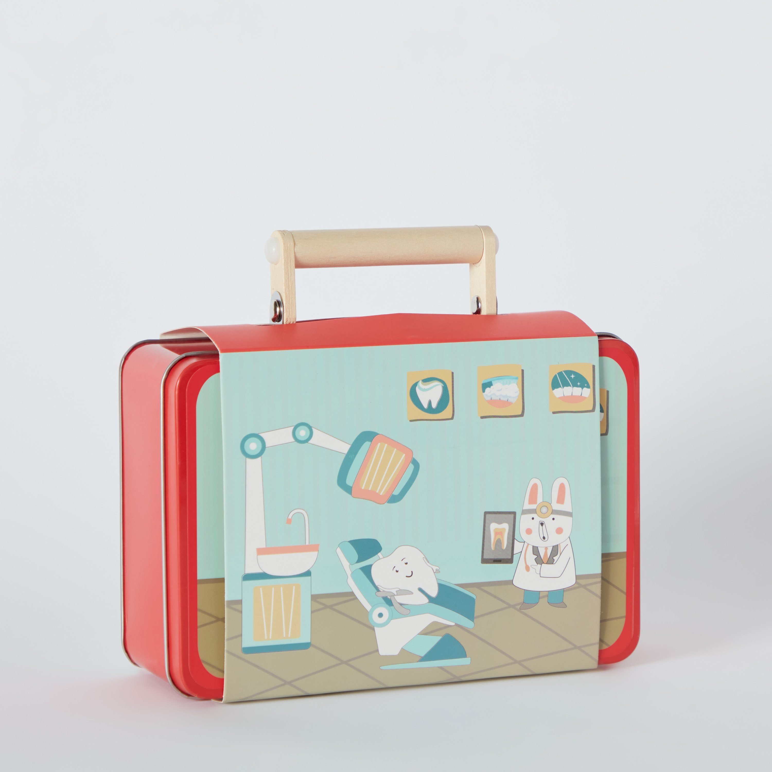 مجموعة لعب طبيب أسنان 7 قطع لعمر 3 سنوات من بلاي فيل - 19.5x13x7 سم-hbxhomeware-hbxkidsandyouth-image-6