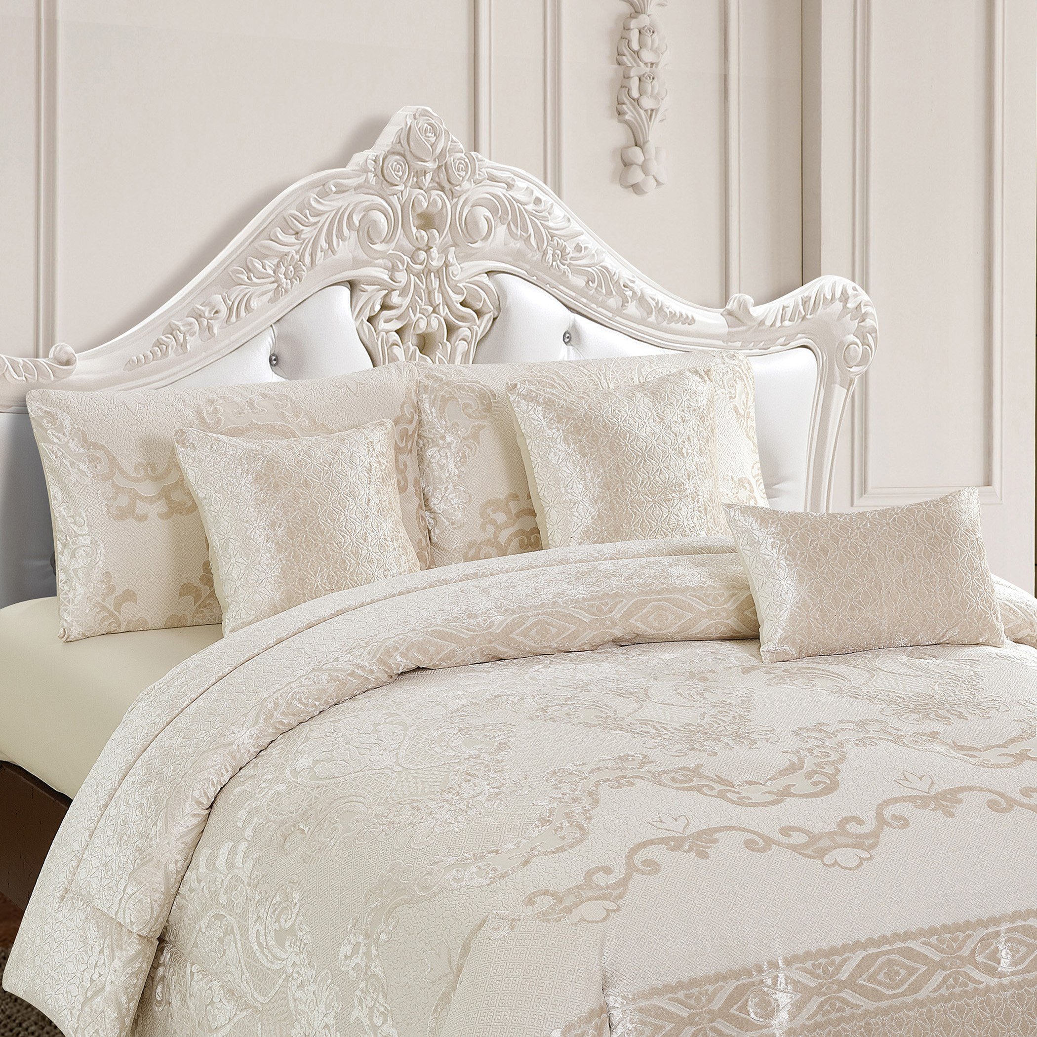 طقم لحاف كينج 7 قطع من جاكار شينيل من سنوسكيب - 220x240 سم-hbxhomeware-hbxdecorandfurnishings-image-1