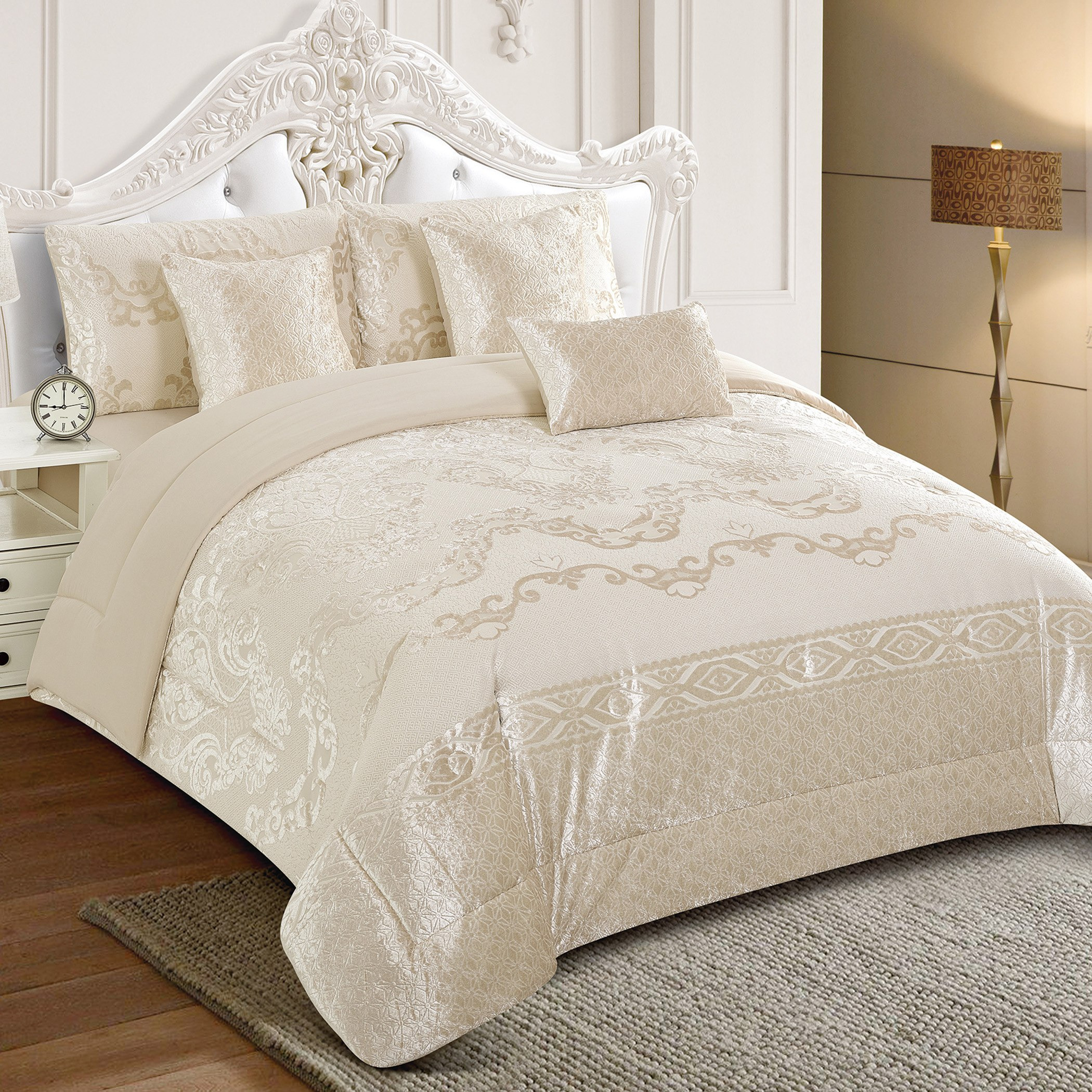 طقم لحاف كينج 7 قطع من جاكار شينيل من سنوسكيب - 220x240 سم-hbxhomeware-hbxdecorandfurnishings-image-2