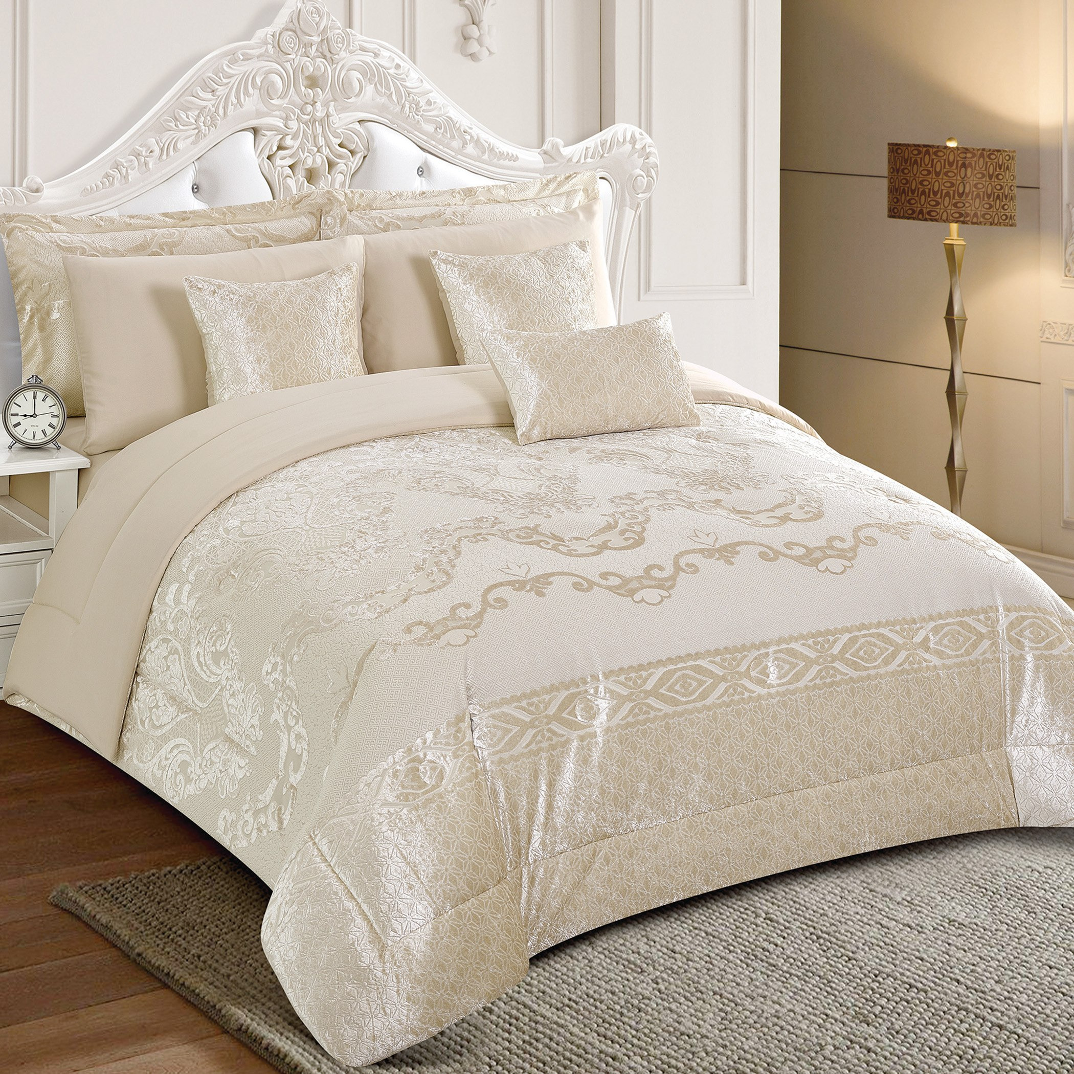 Snowscape 9-Piece Chenille Jacquard Super King BIAB Comforter Set - 240x240 cm-PROMO_HB_AE_B1G1_250925-image-2