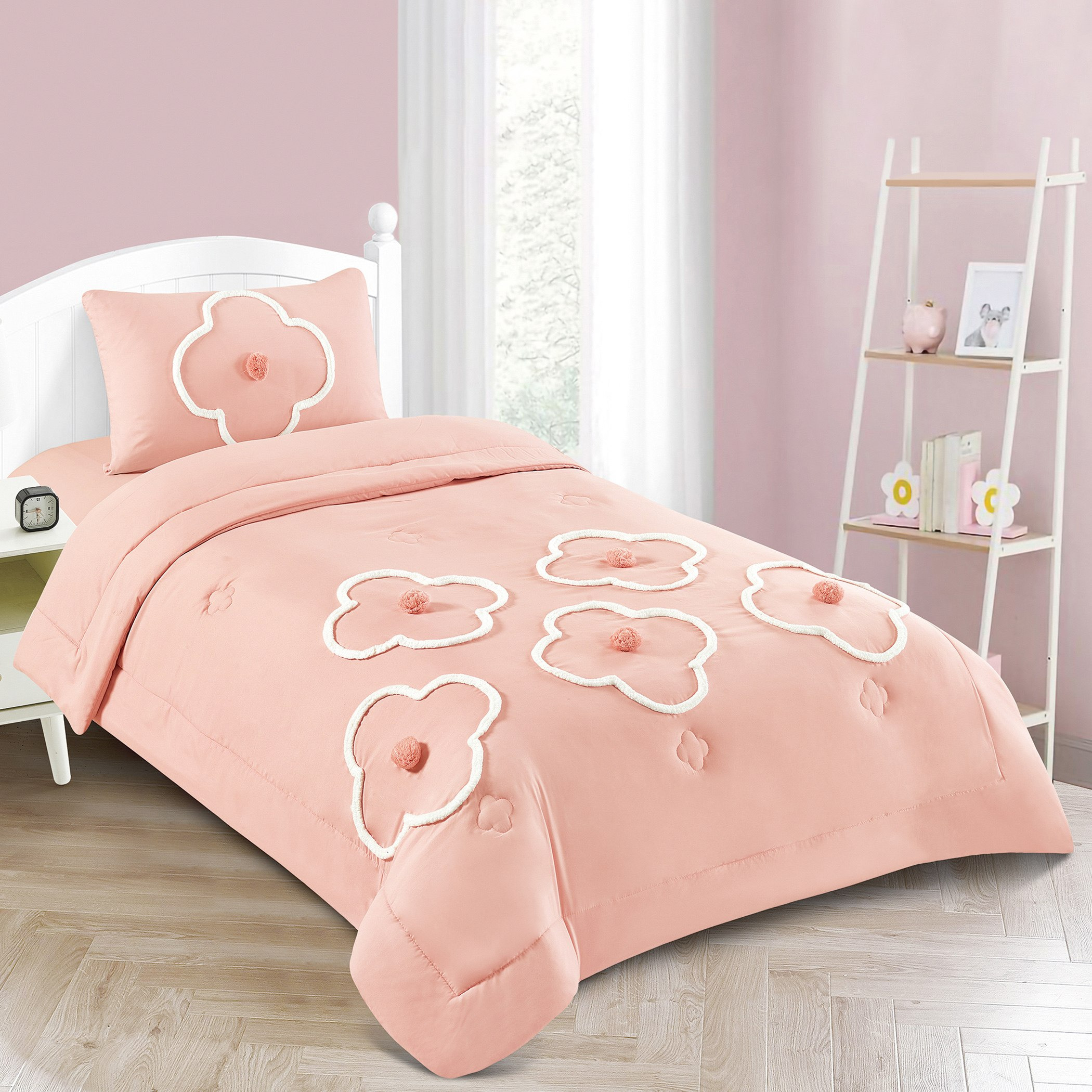 طقم لحاف فردي معنقّد قطعتين من ويمزيفلور - 135x220 سم-hbxhomeware-hbxkidsandyouth-image-1