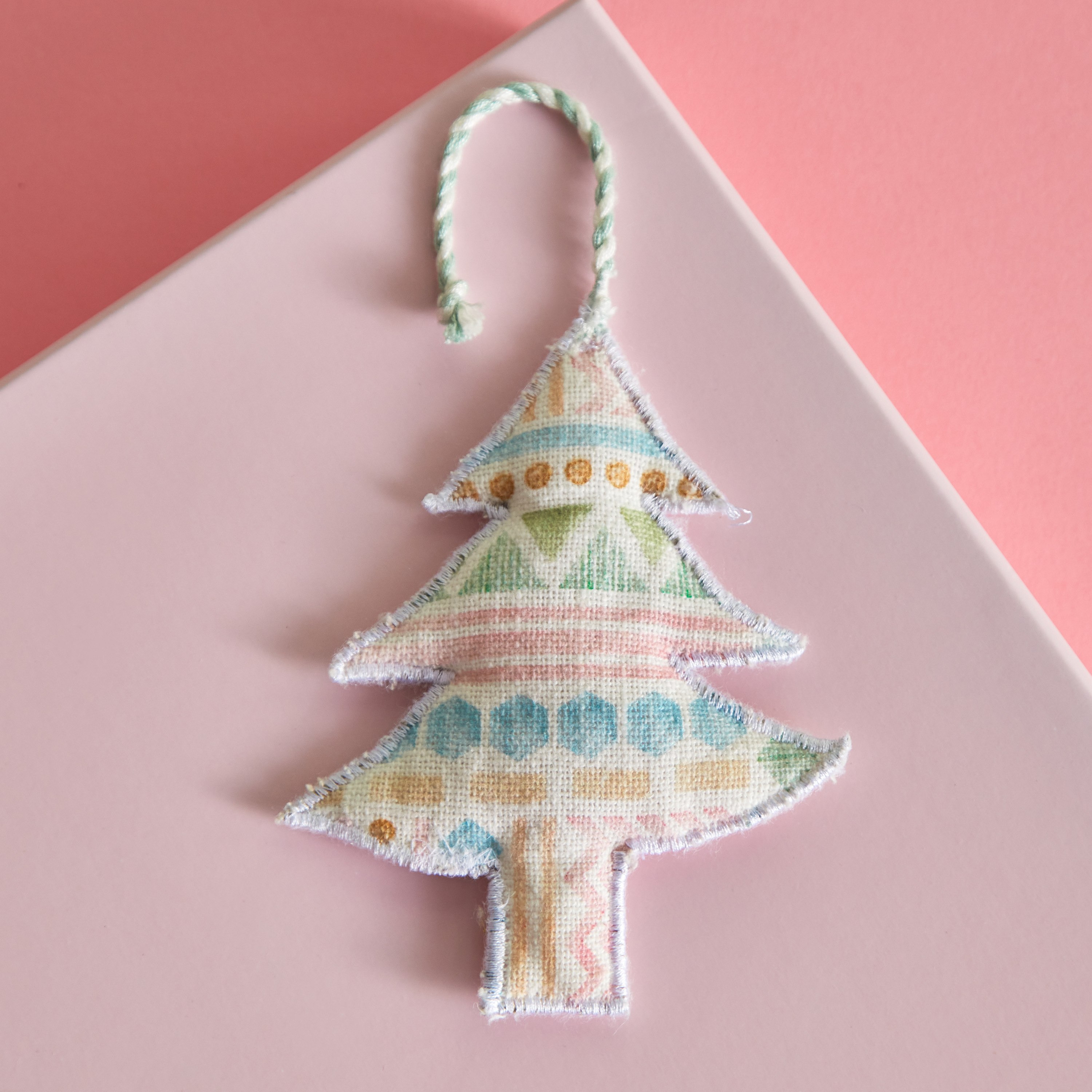 Glimmer Printed Christmas Tree Hanging - 12 cm-hbxhomeware-homedecor-figurinesandornaments-image-1