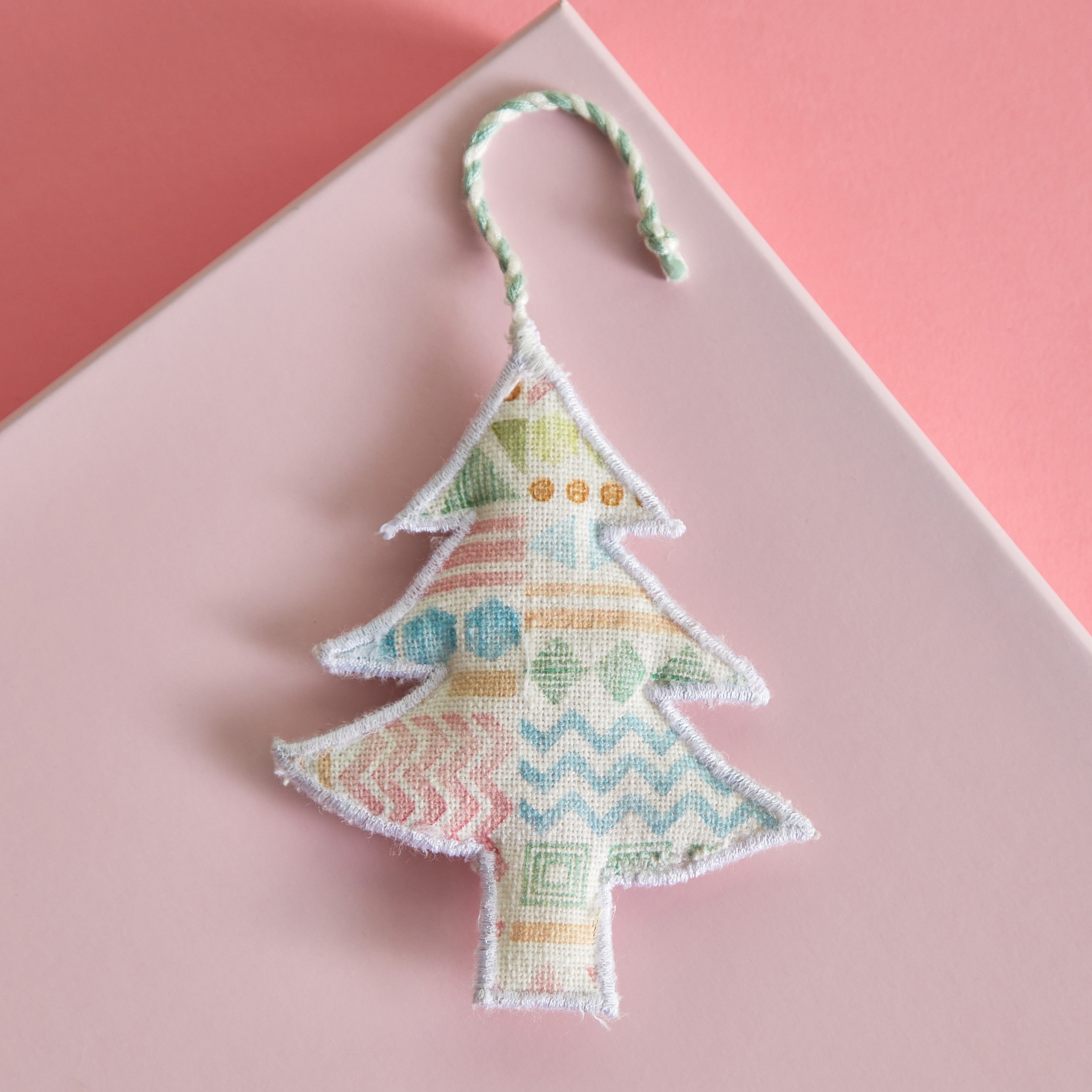 Glimmer Printed Christmas Tree Hanging - 12 cm-hbxhomeware-homedecor-figurinesandornaments-image-2