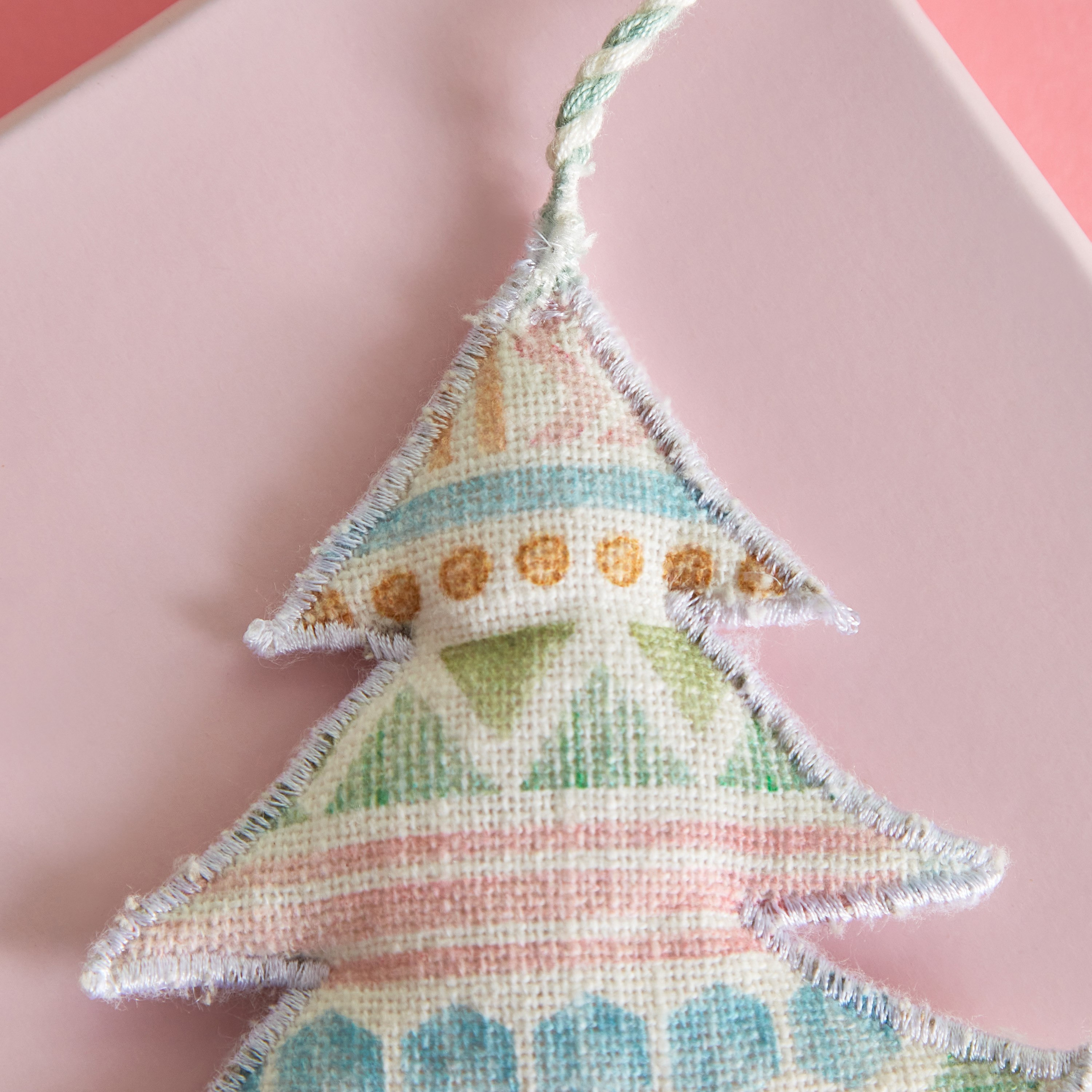 Glimmer Printed Christmas Tree Hanging - 12 cm-hbxhomeware-homedecor-figurinesandornaments-image-3