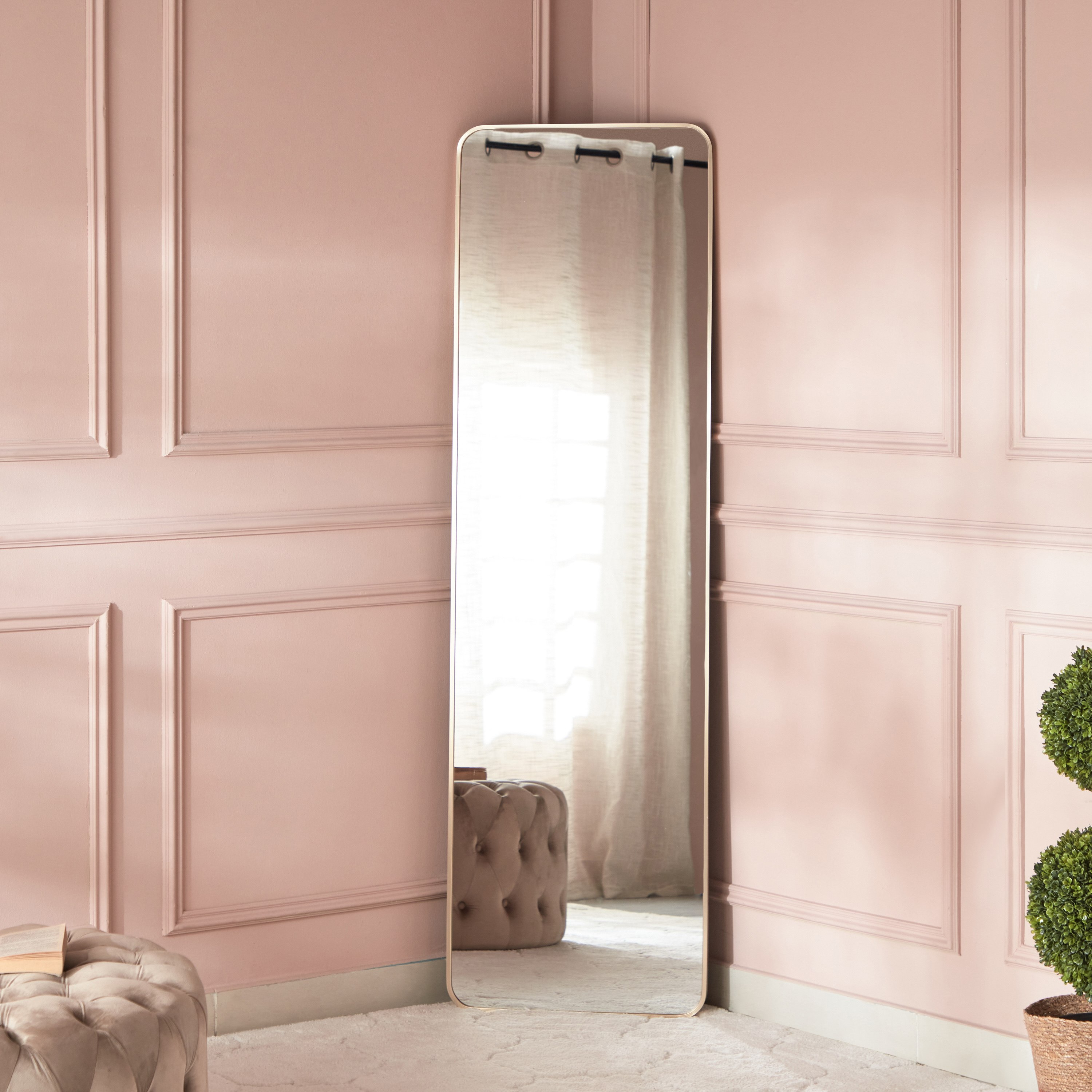 مرآة أرضية فاخرة من الألومنيوم شديد التحمل بتصميم قائم من بروس - 50x170 سم-hbxhomeware-hbxdecorandfurnishings-image-2