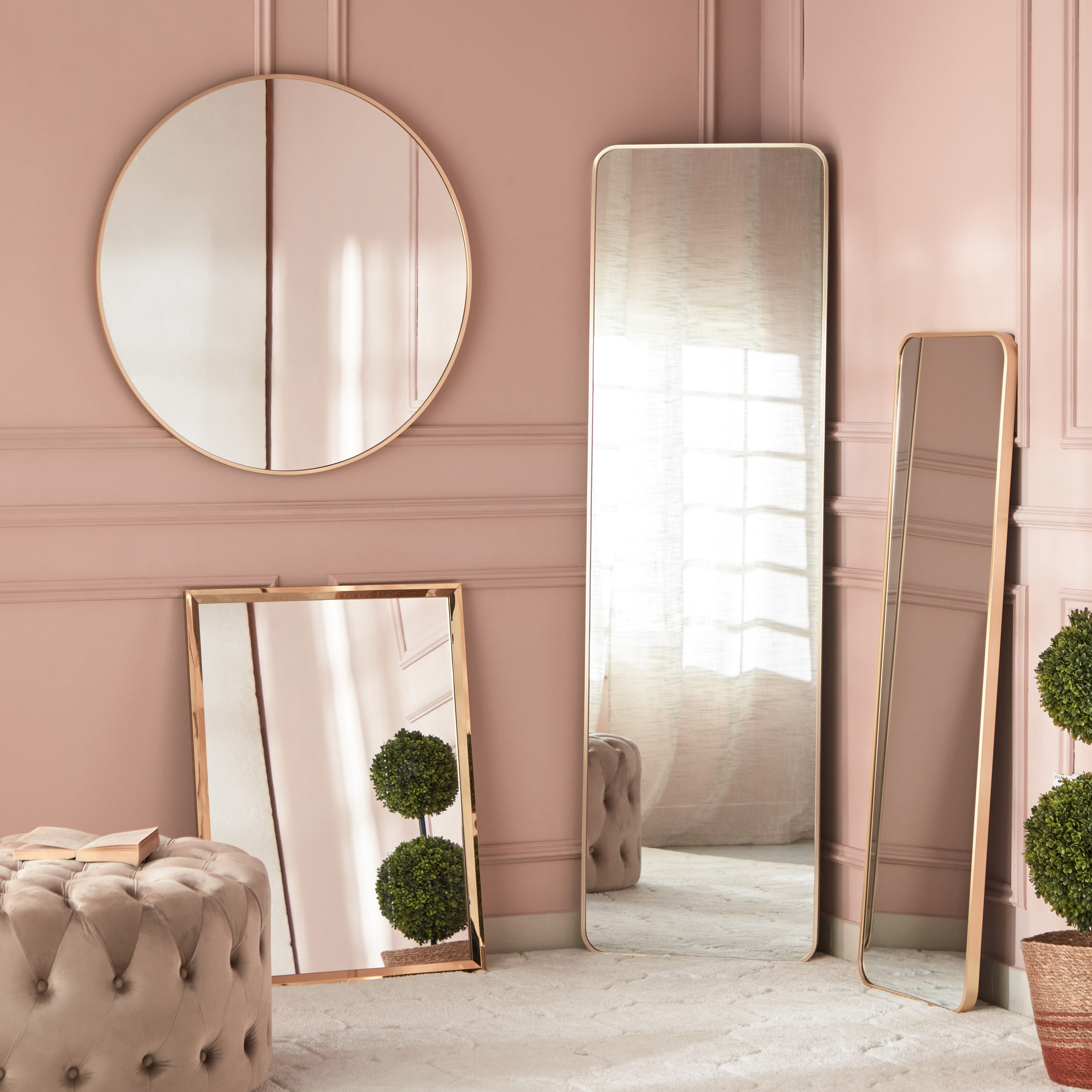 مرآة حائط فاخرة من الألومنيوم شديد التحمل بتصميم مستدير من بروس - 80 سم-hbxhomeware-hbxdecorandfurnishings-image-5