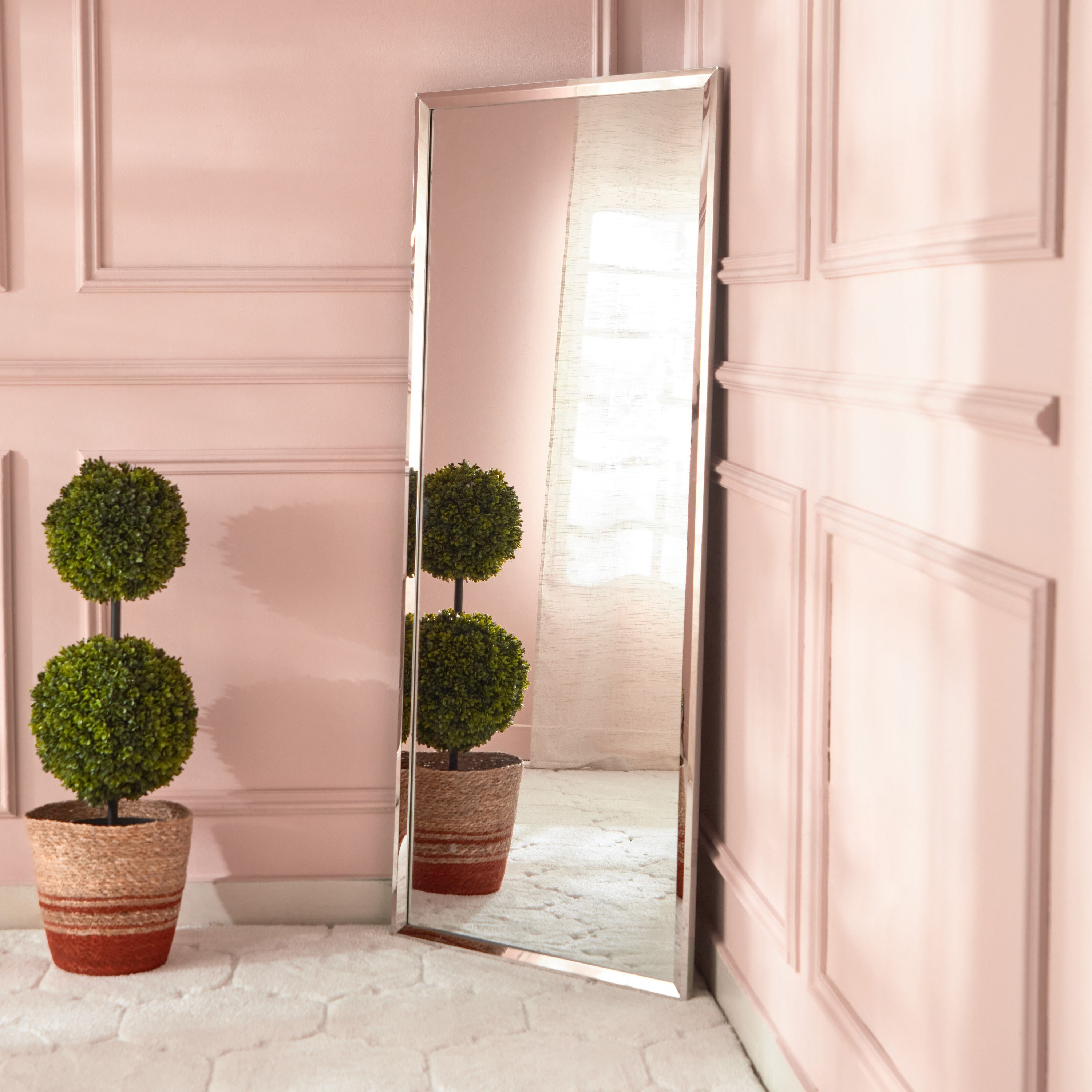 مرآة أرضية فاخرة من الستانلس ستيل شديد التحمل بتصميم مؤطر من بروس - 60x140 سم-hbxhomeware-hbxdecorandfurnishings-image-2