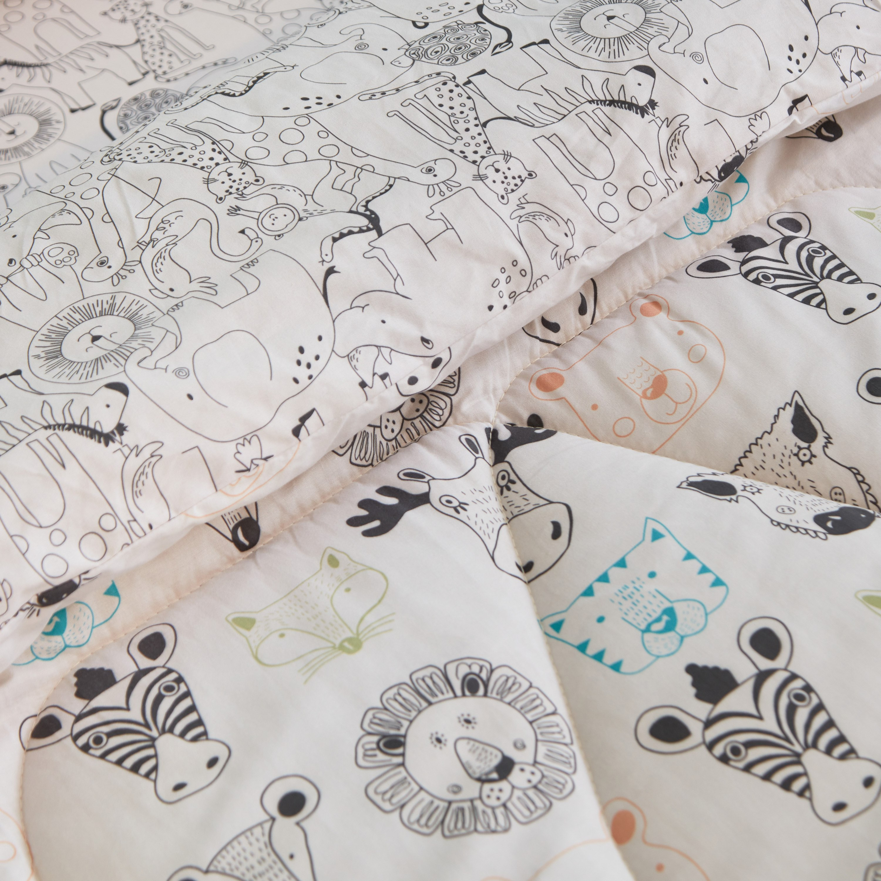 طقم لحاف فردي قطن سادة - قطعتين من رون - 135x220 سم-hbxhomeware-hbxkidsandyouth-image-6
