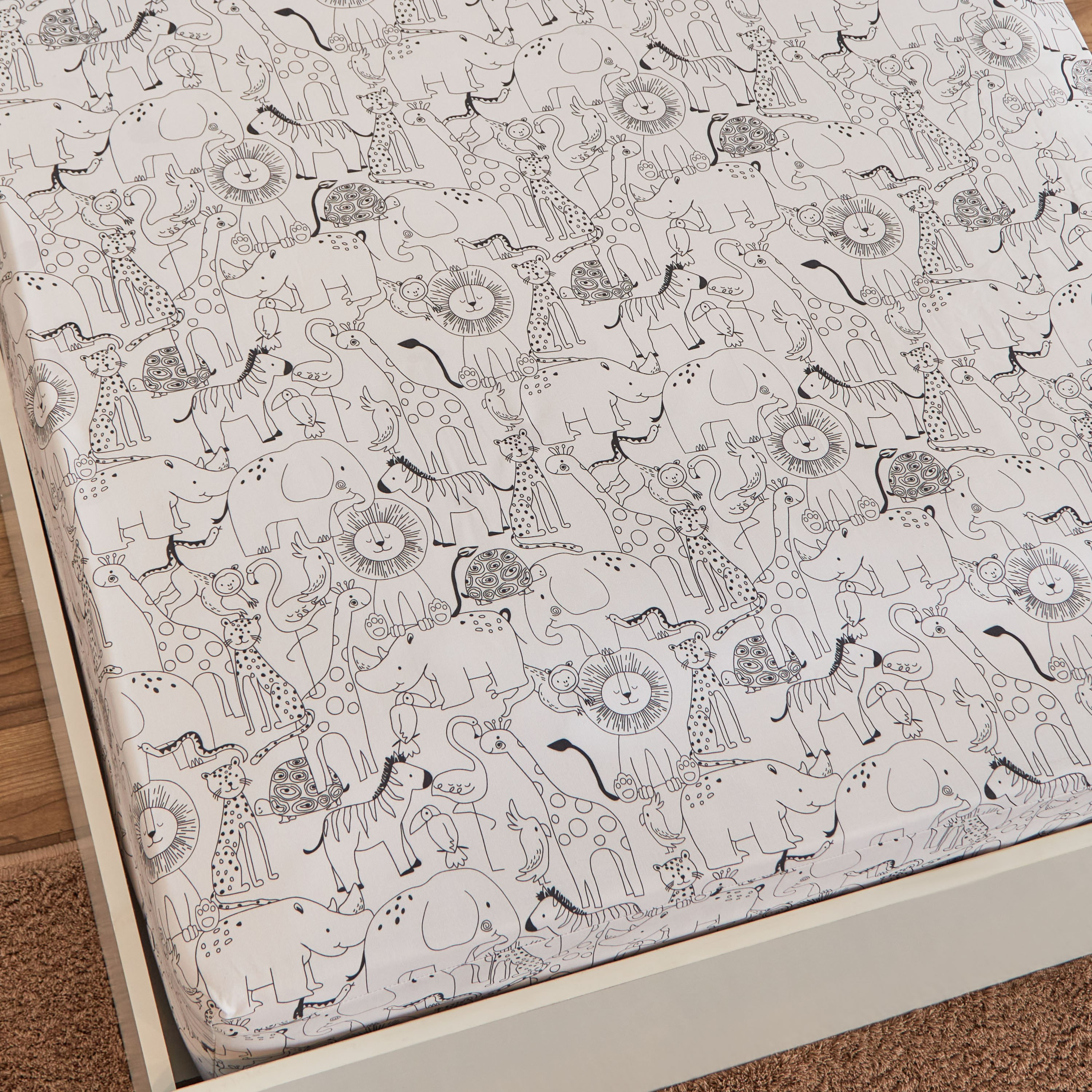 شرشف مطاطي قطن فردي من رون - 90x200+25 سم-hbxhomeware-hbxkidsandyouth-image-3