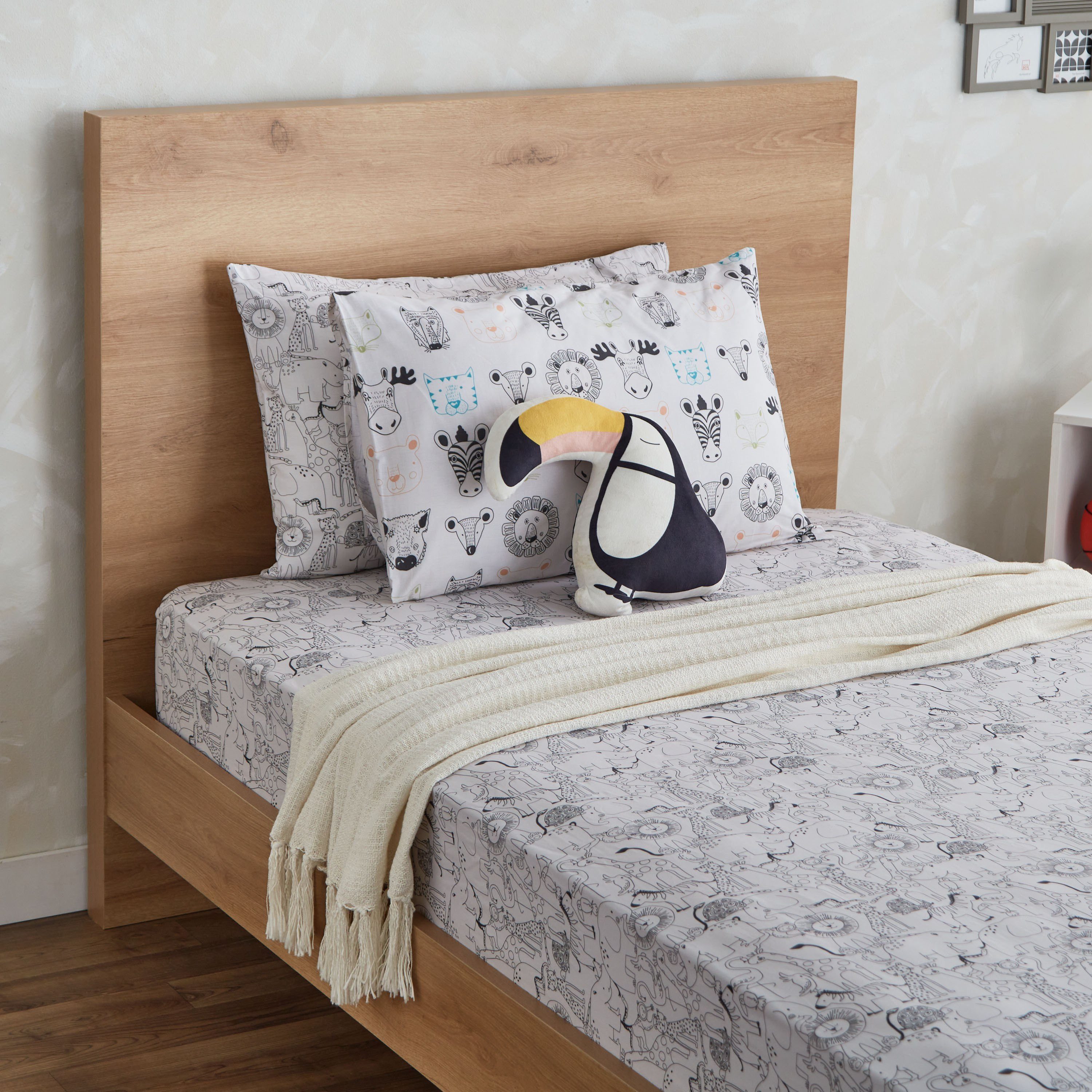Ron Zoological 2-Piece Cotton Pillow Cover Set - 50x75 cm-hbxhomeware-hbxkidsandyouth-image-6