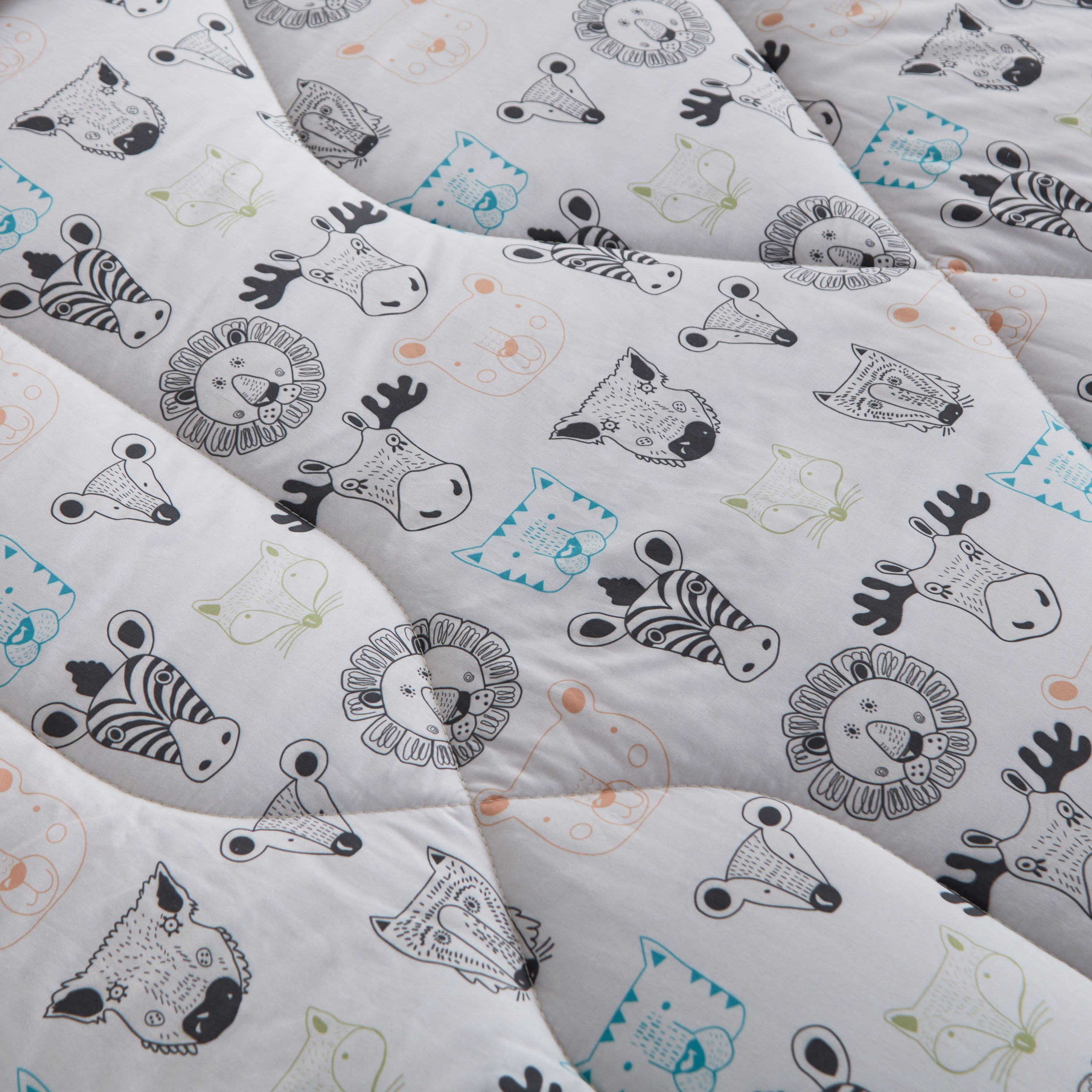 Ron Zoological 2-Piece Cotton Twin Comforter Set - 160x220 cm-hbxhomeware-hbxkidsandyouth-image-5